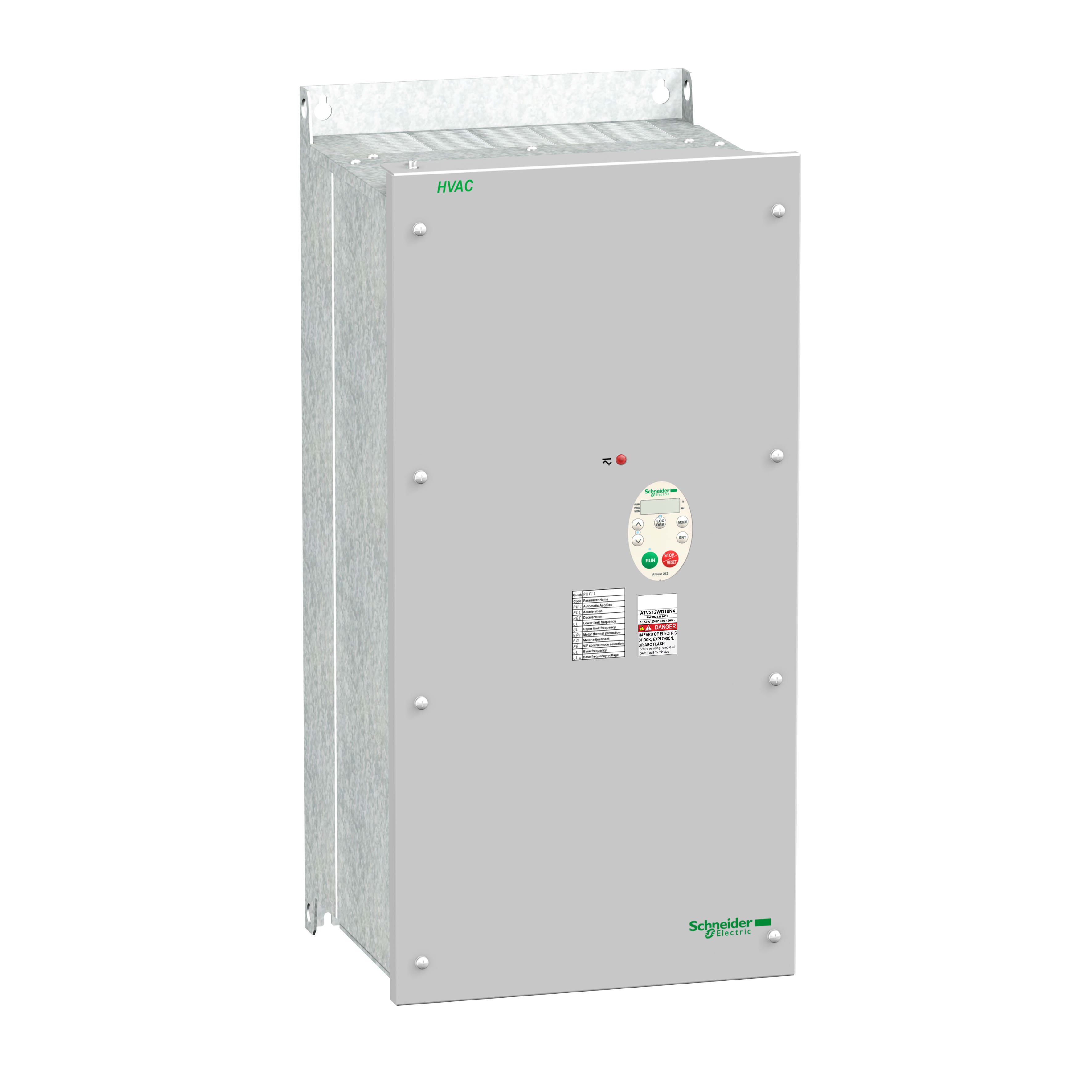 SCHNEIDER ELECTRIC - Variatore di velocità ATV212 - 18,5 kW - 25 HP - 480 V - 3ph - EMC cl.C2 - IP55