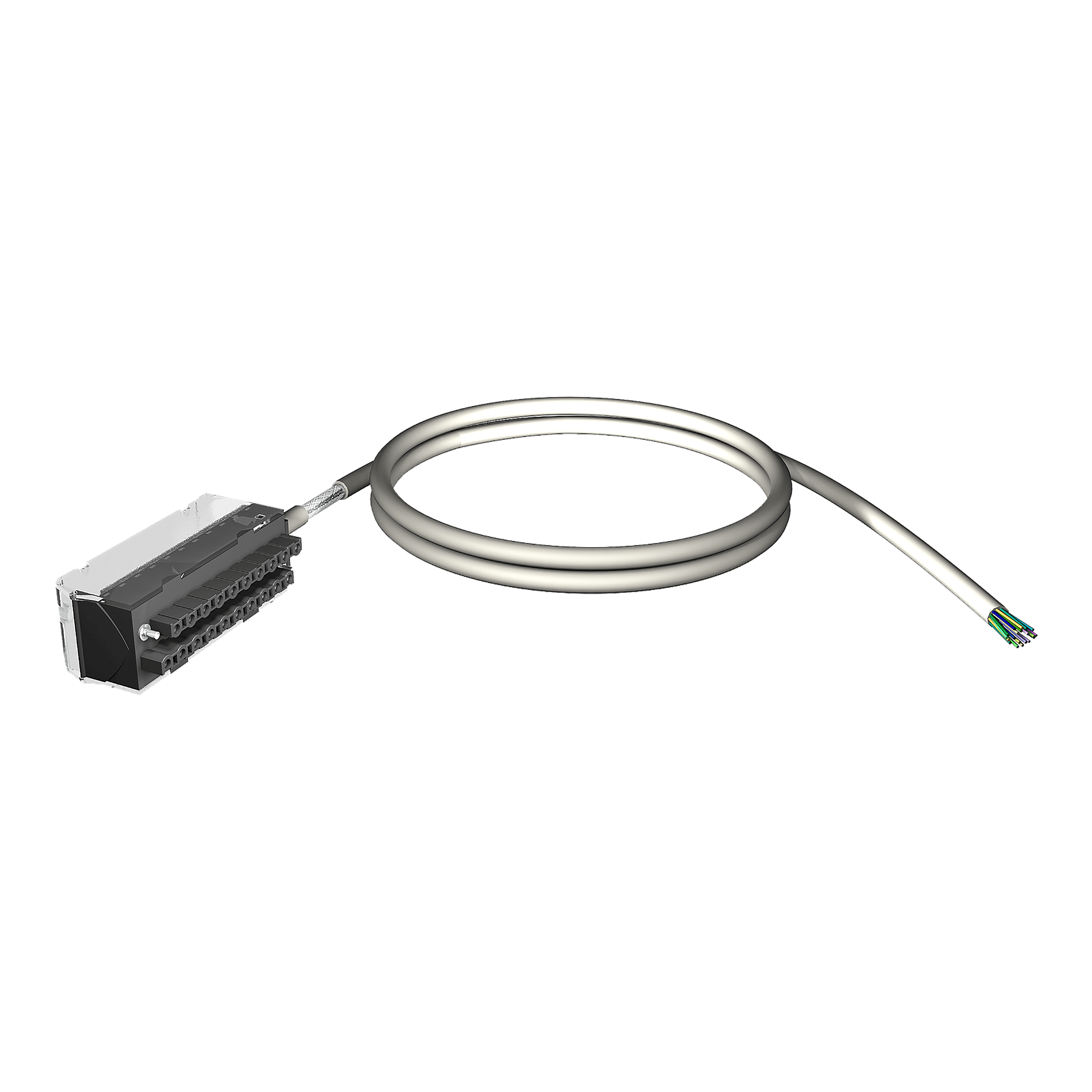 SCHNEIDER ELECTRIC - Set cablaggio - connettore 20 vie - fili liberi su 1 estr. - Per M340 I-O - 3 m