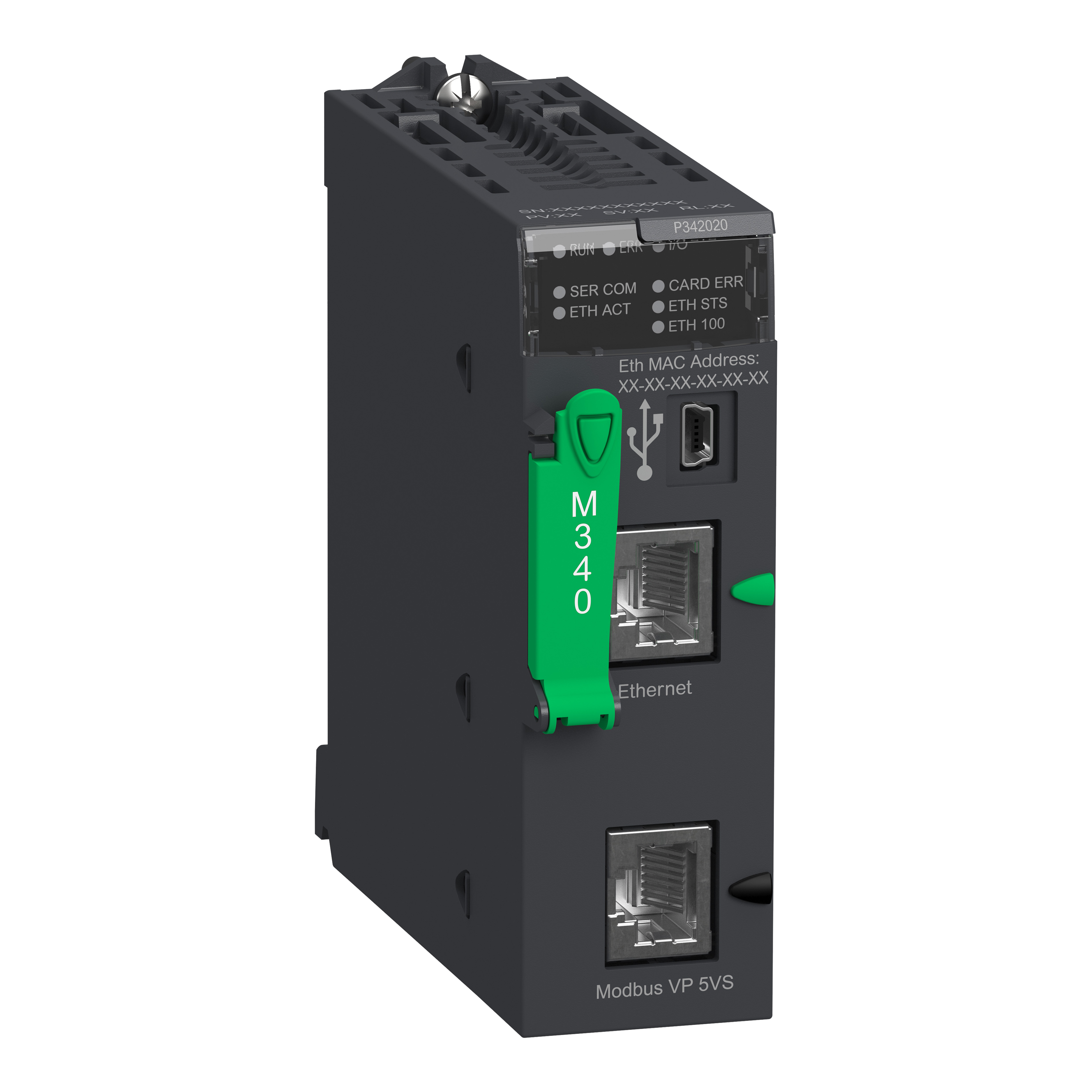 SCHNEIDER ELECTRIC - Modulo processore M340 - Max 1024 I-O digitali + 256 analog - Modbus - Ethernet