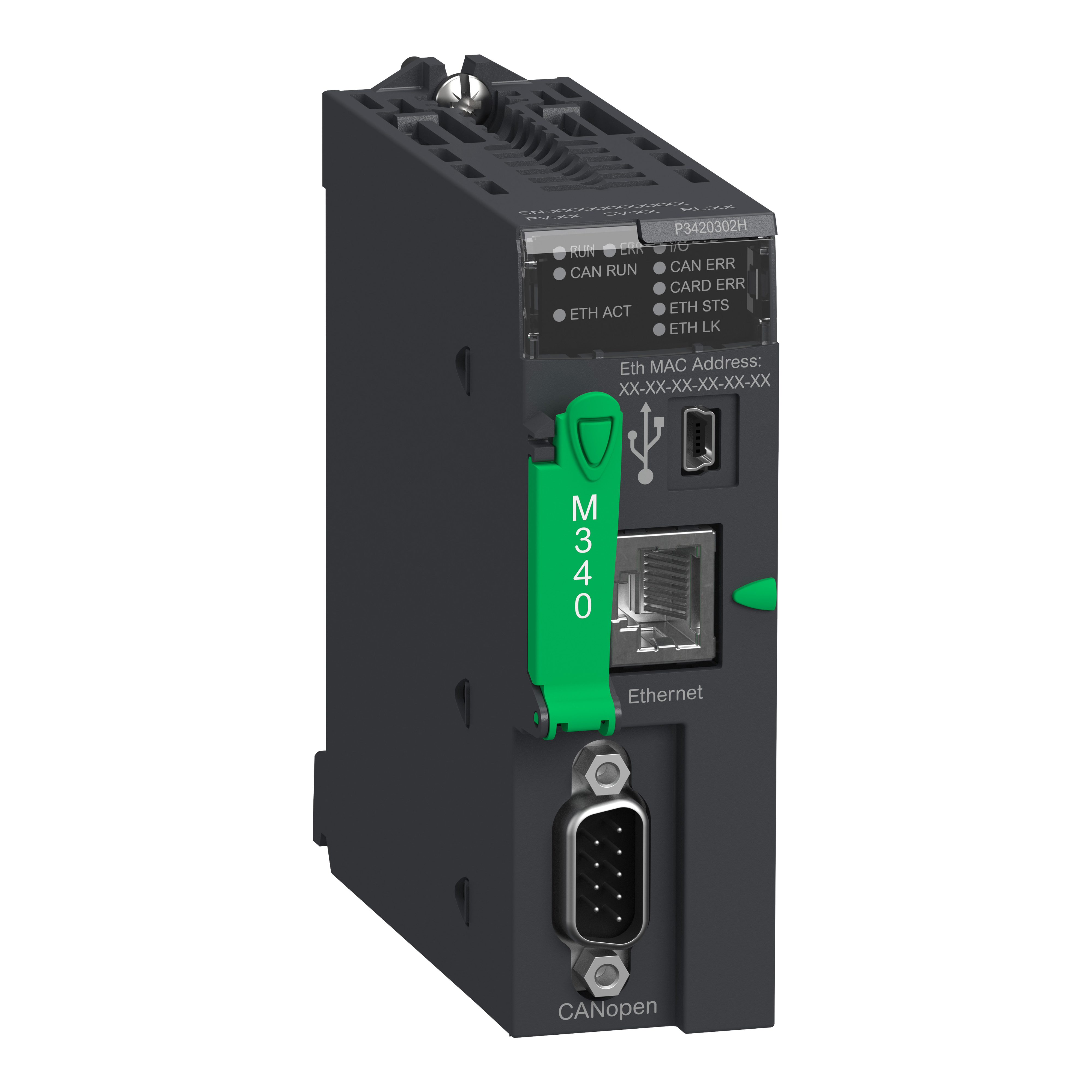 SCHNEIDER ELECTRIC - Modulo processore M340 - max 1024 I-O discreti + 256 I-O analogici - CANOpen