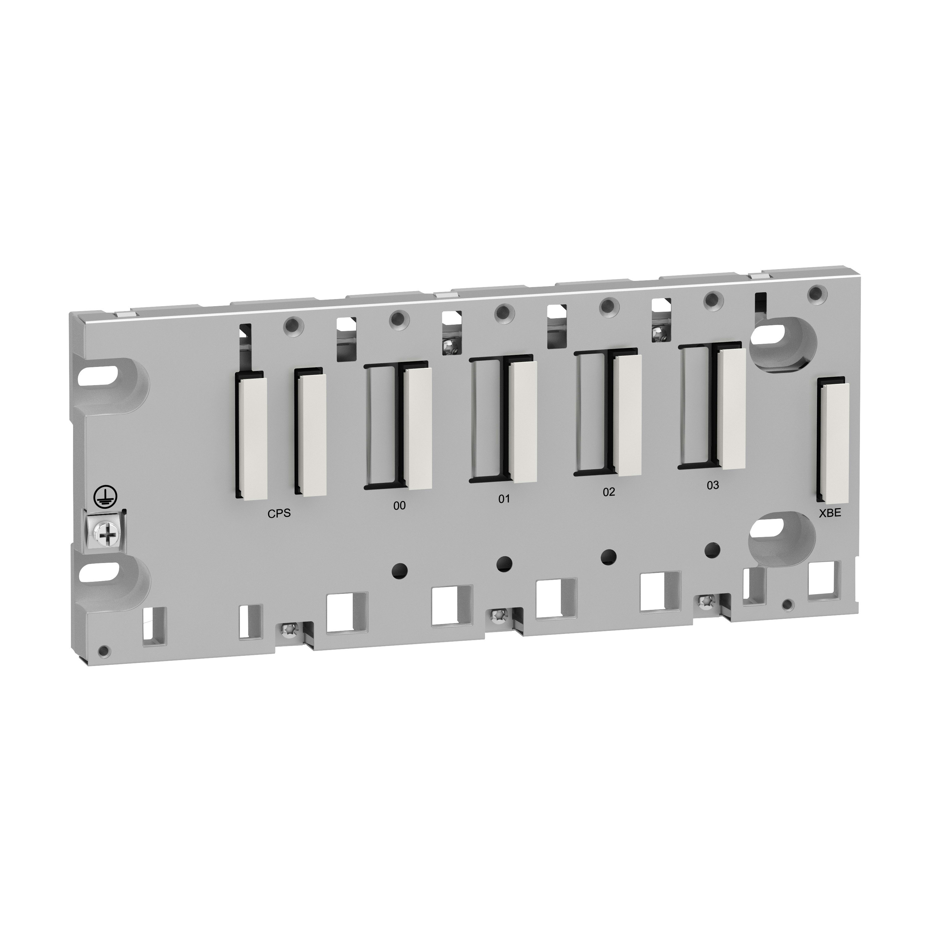 SCHNEIDER ELECTRIC - Rack M340 - 4 slot - Montaggio su pannello, piastra o guida DIN