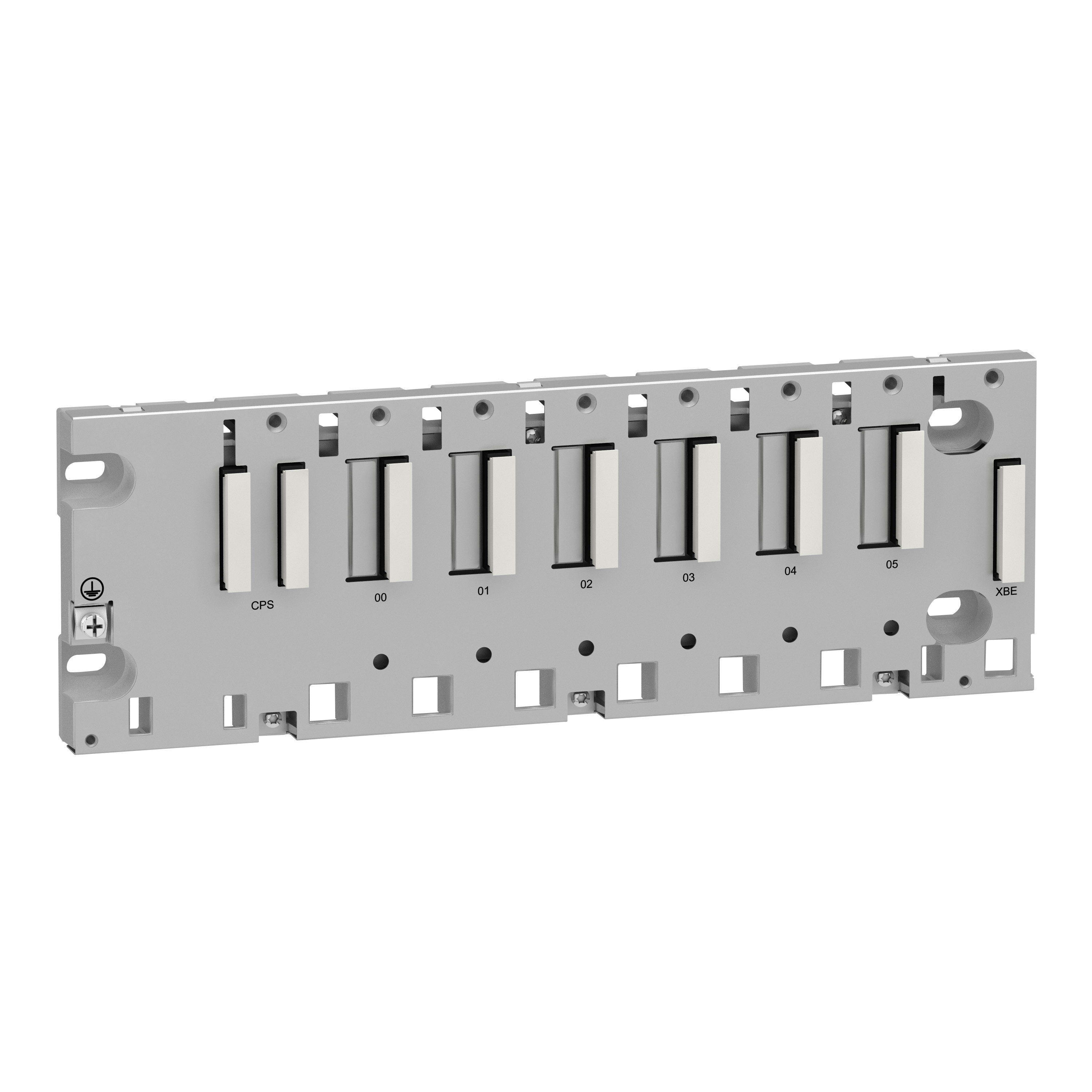SCHNEIDER ELECTRIC - Rack M340 - 6 slot - Montaggio su pannello, piastra o guida DIN