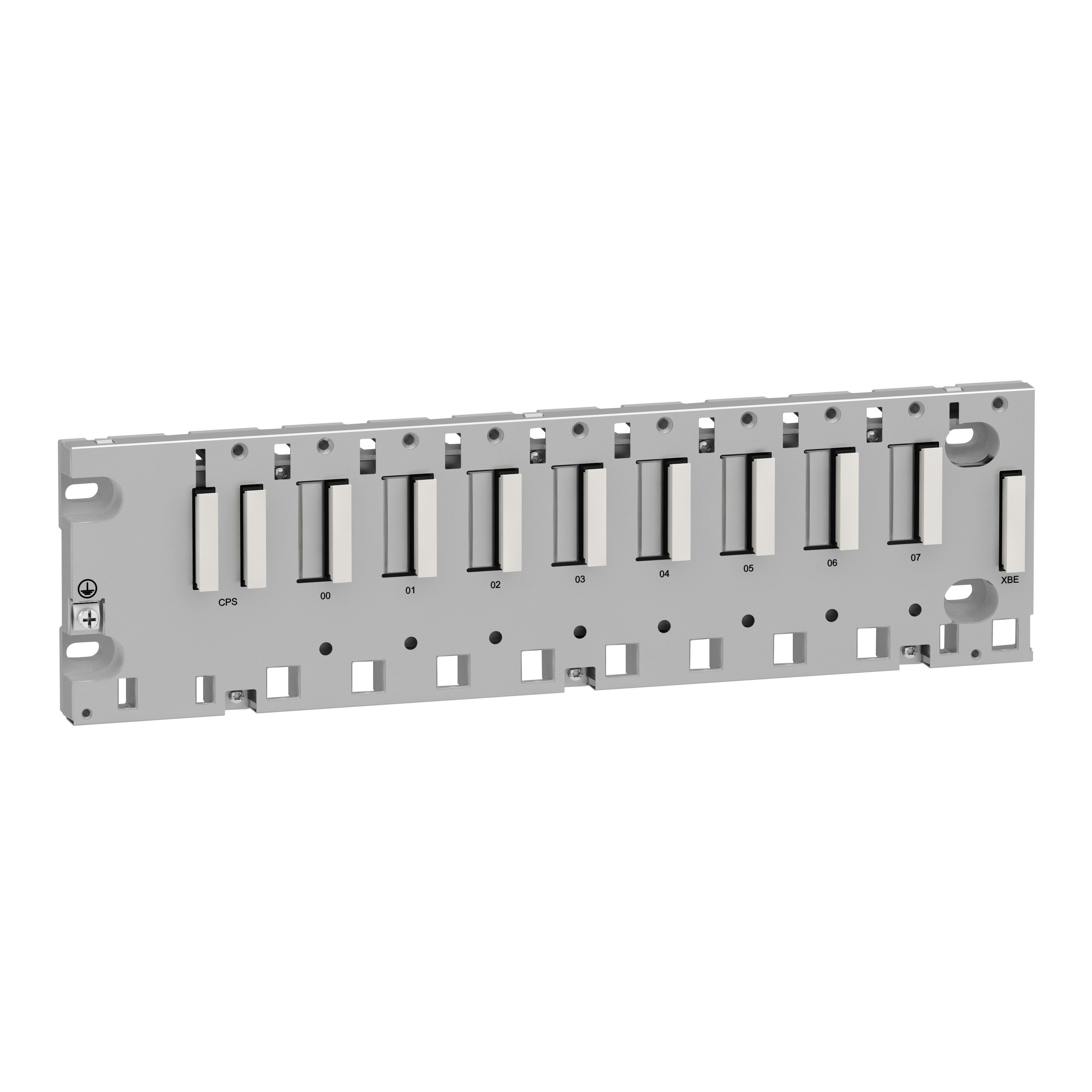 SCHNEIDER ELECTRIC - Rack M340 - 8 slot - Montaggio su pannello, piastra o guida DIN