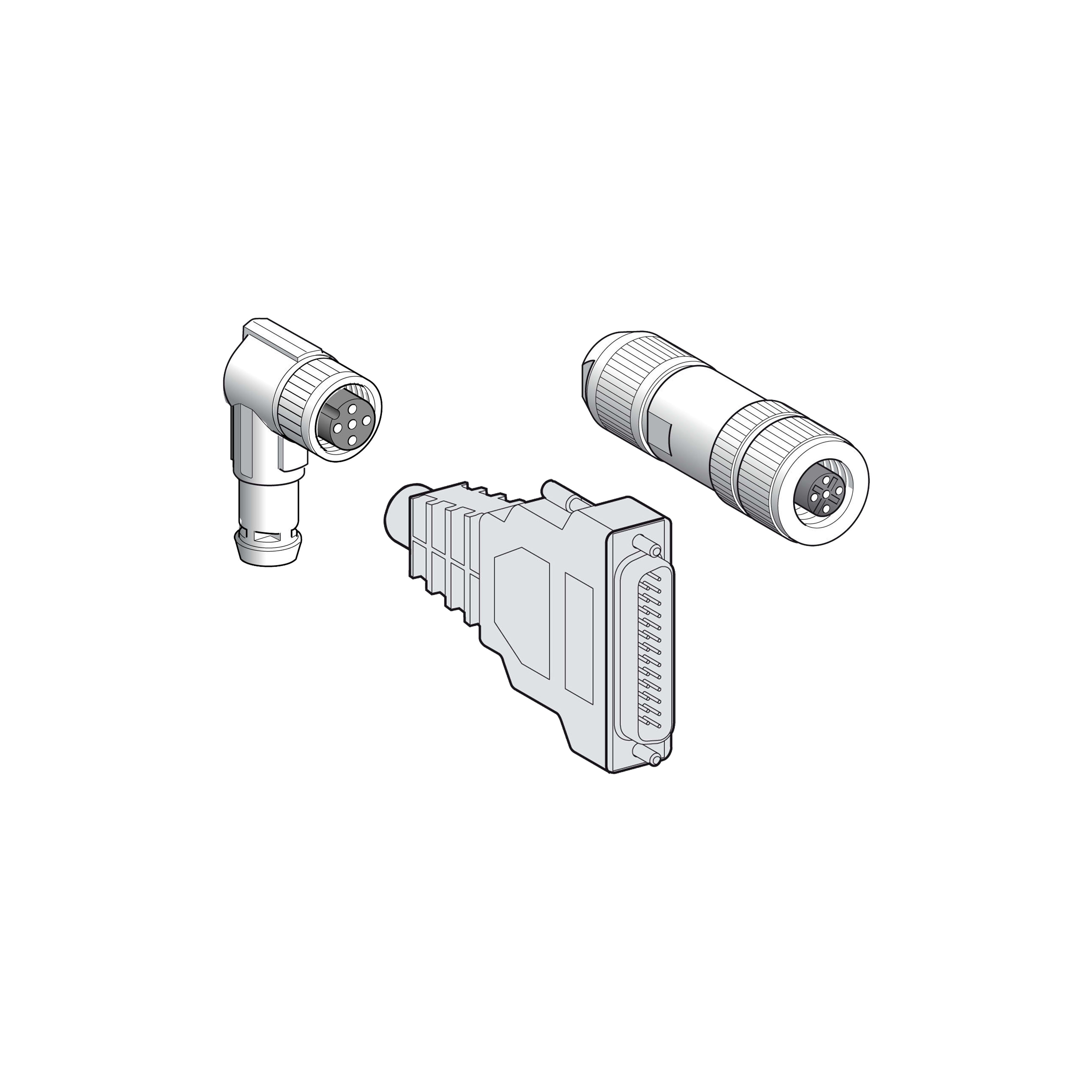SCHNEIDER ELECTRIC - Un connettore a 10 pin + due a 16 pin - Per modulo contatore M340
