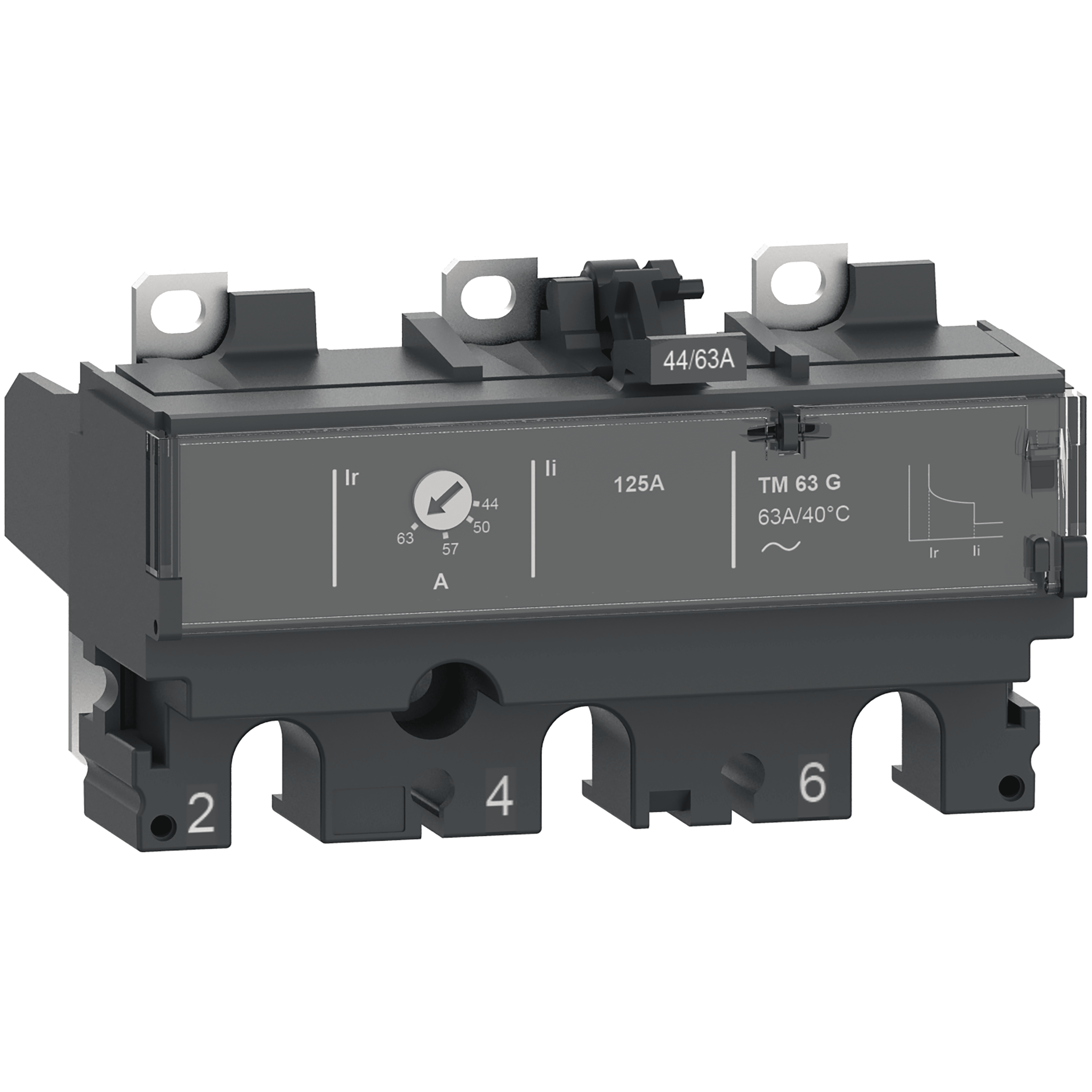 SCHNEIDER ELECTRIC - Sganciatore TM80G, ComPacT NSX100-160, 3 poli, protezioni magnetotermiche, protezione generatore, valore nominale 80A