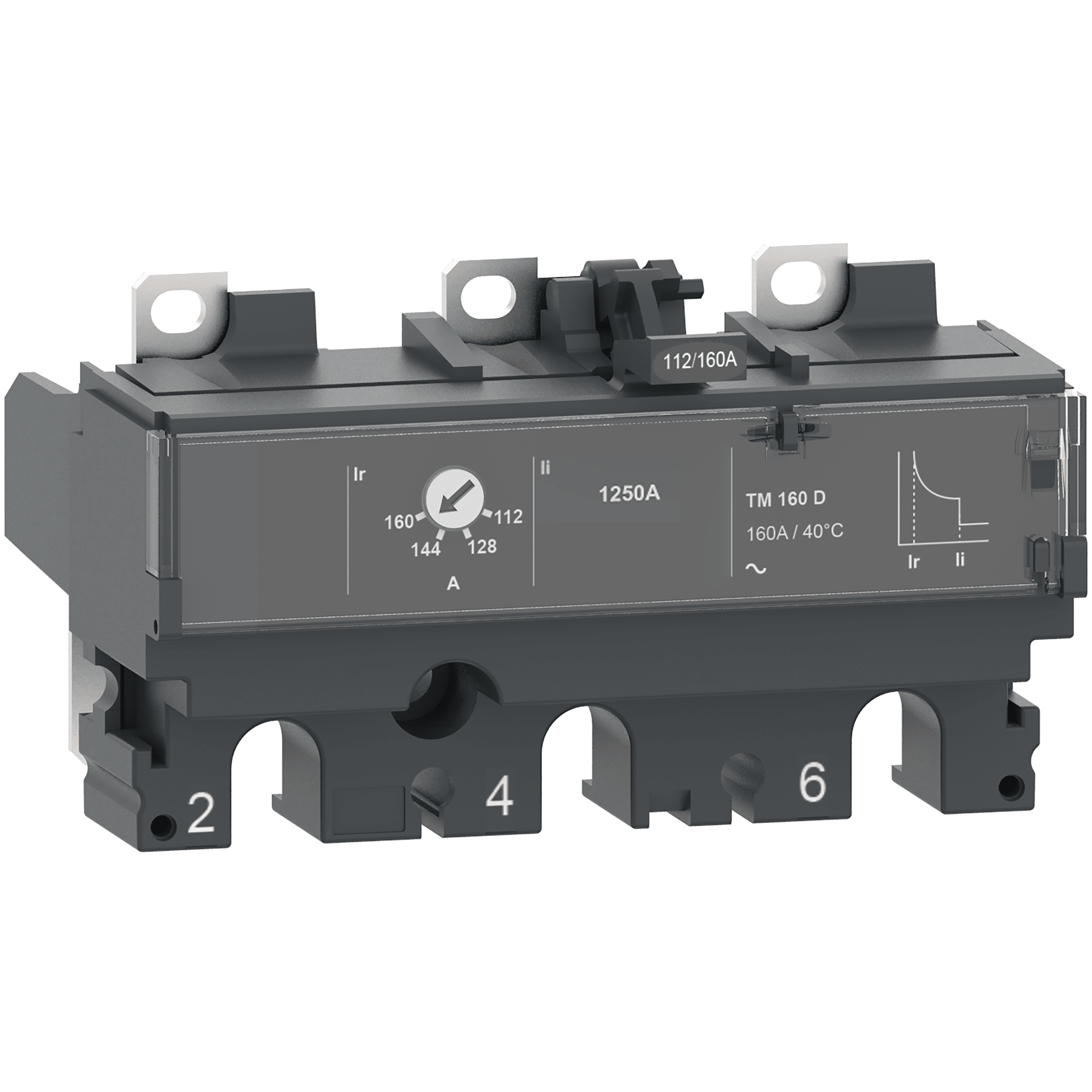 SCHNEIDER ELECTRIC - Sganciatore TM100D, ComPacT NSX100-160-250, 3 poli, protezioni magnetotermiche, valore nominale 100A