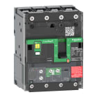 SCHNEIDER ELECTRIC - Interruttore, ComPacT NSXm 100B, 25kA-415VAC, 4 poli, Sganciatore MicroLogic 4.1 25A, busbar-connettori
