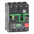 SCHNEIDER ELECTRIC - Interruttore, ComPacT NSXm 160B, 25kA/415VAC, 4 poli, Sganciatore MicroLogic 4.1 160A, connettori EverLink