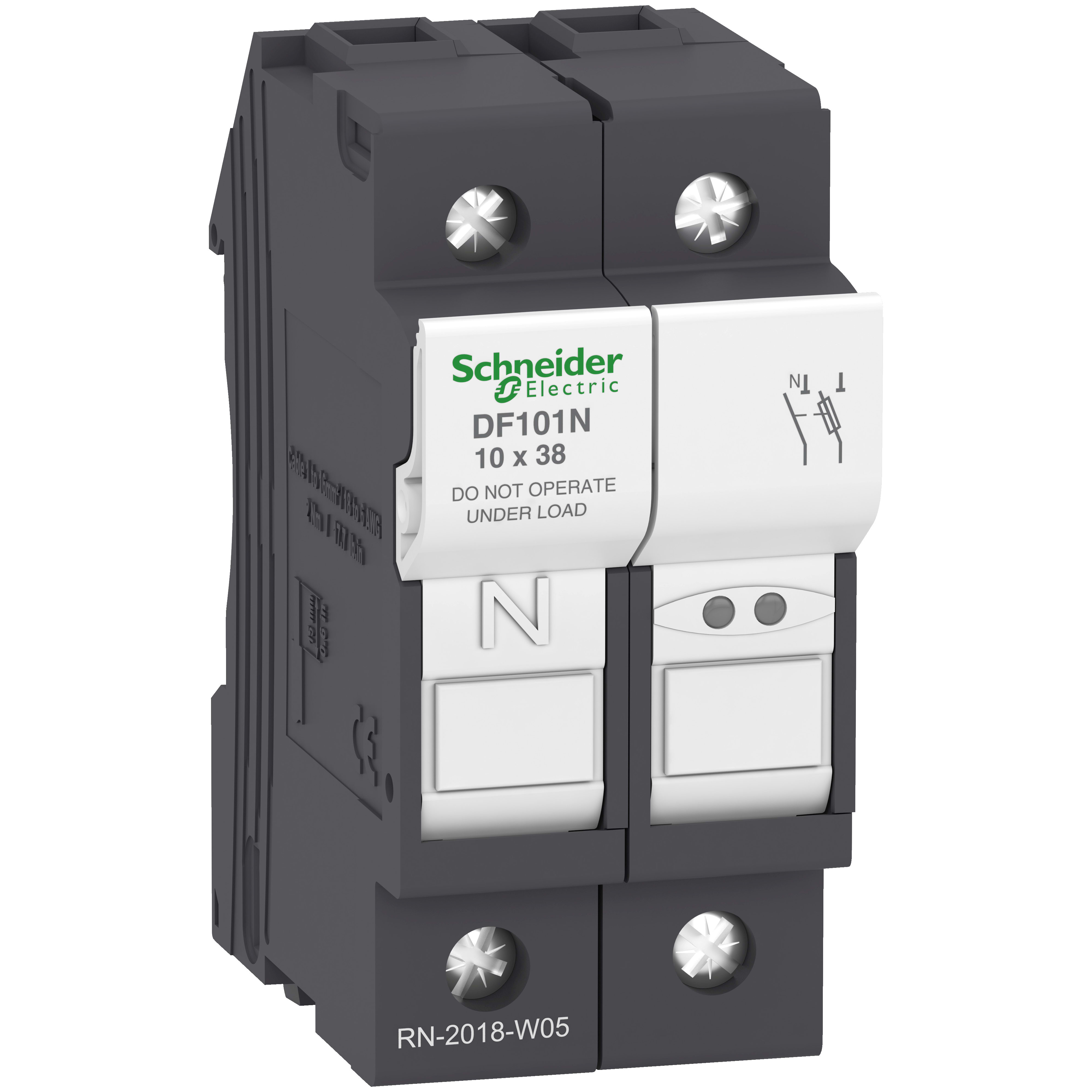 SCHNEIDER ELECTRIC - Portafusibile TeSys DF 32A - fusibile 10x38 1P+N