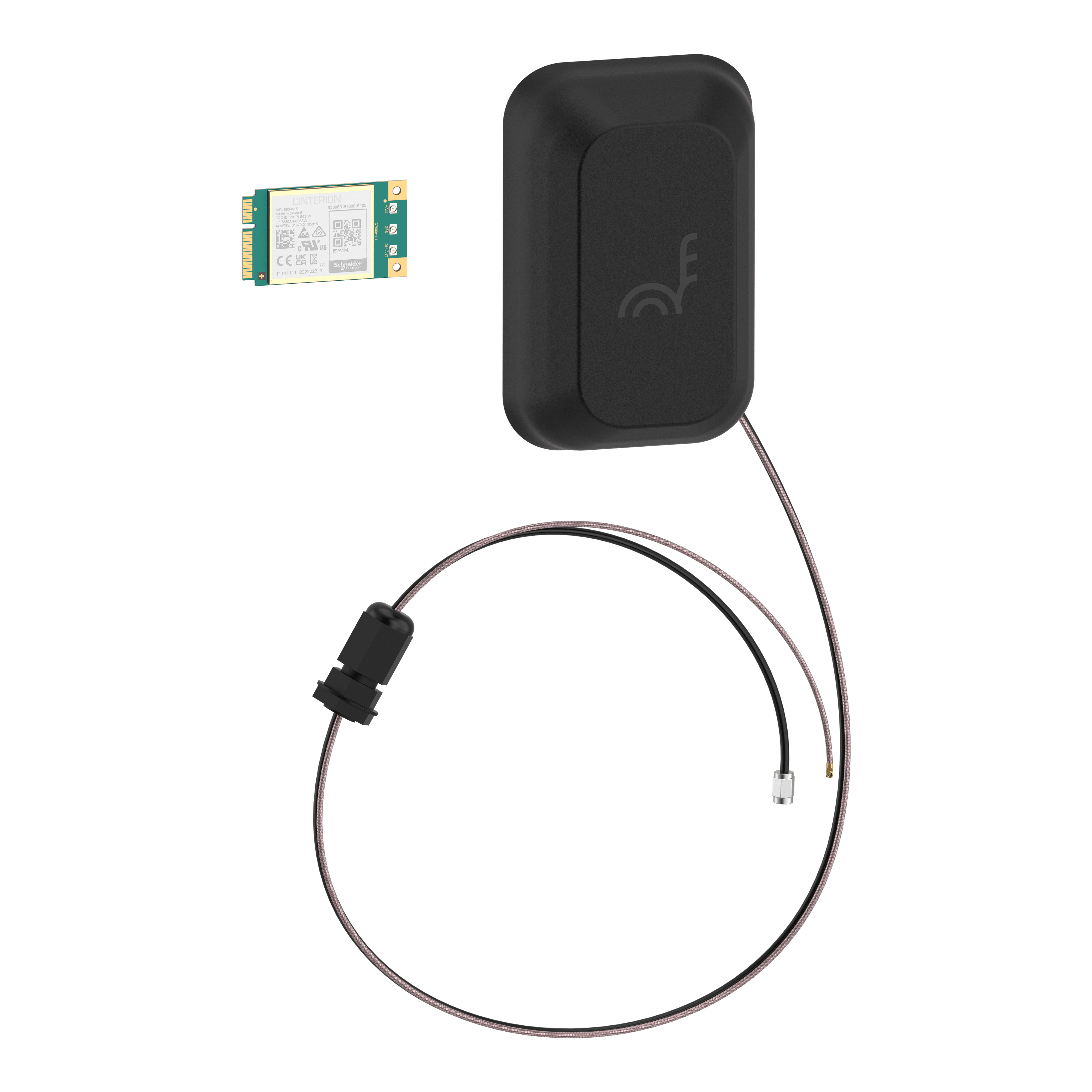 SCHNEIDER ELECTRIC - Modem 4G, EVlink Pro AC con Metal kit, con modem per rete 4G e 1 antenna