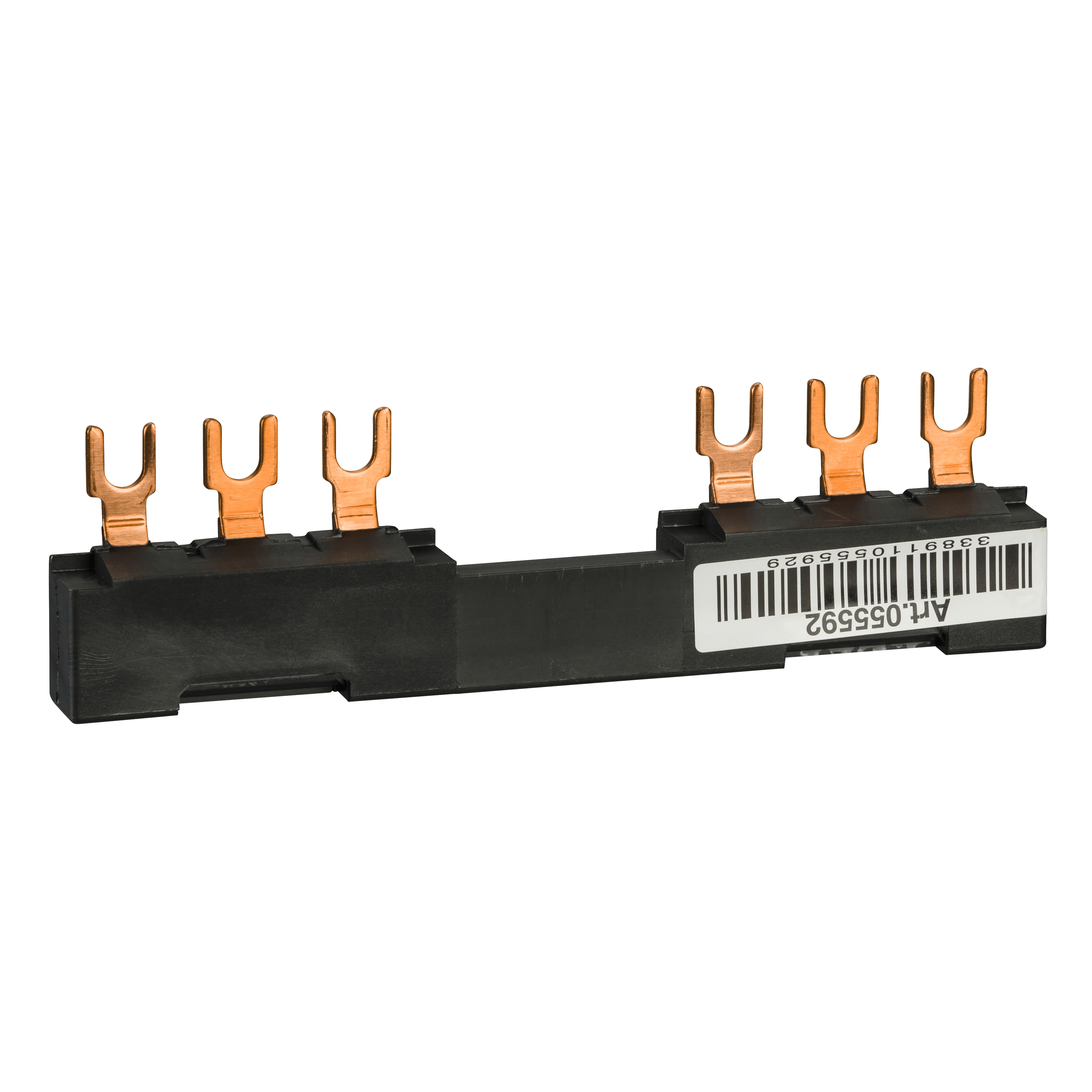 SCHNEIDER ELECTRIC - Sbarra a 3 poli - 63 A - 2 derivazioni - Passo 72 mm