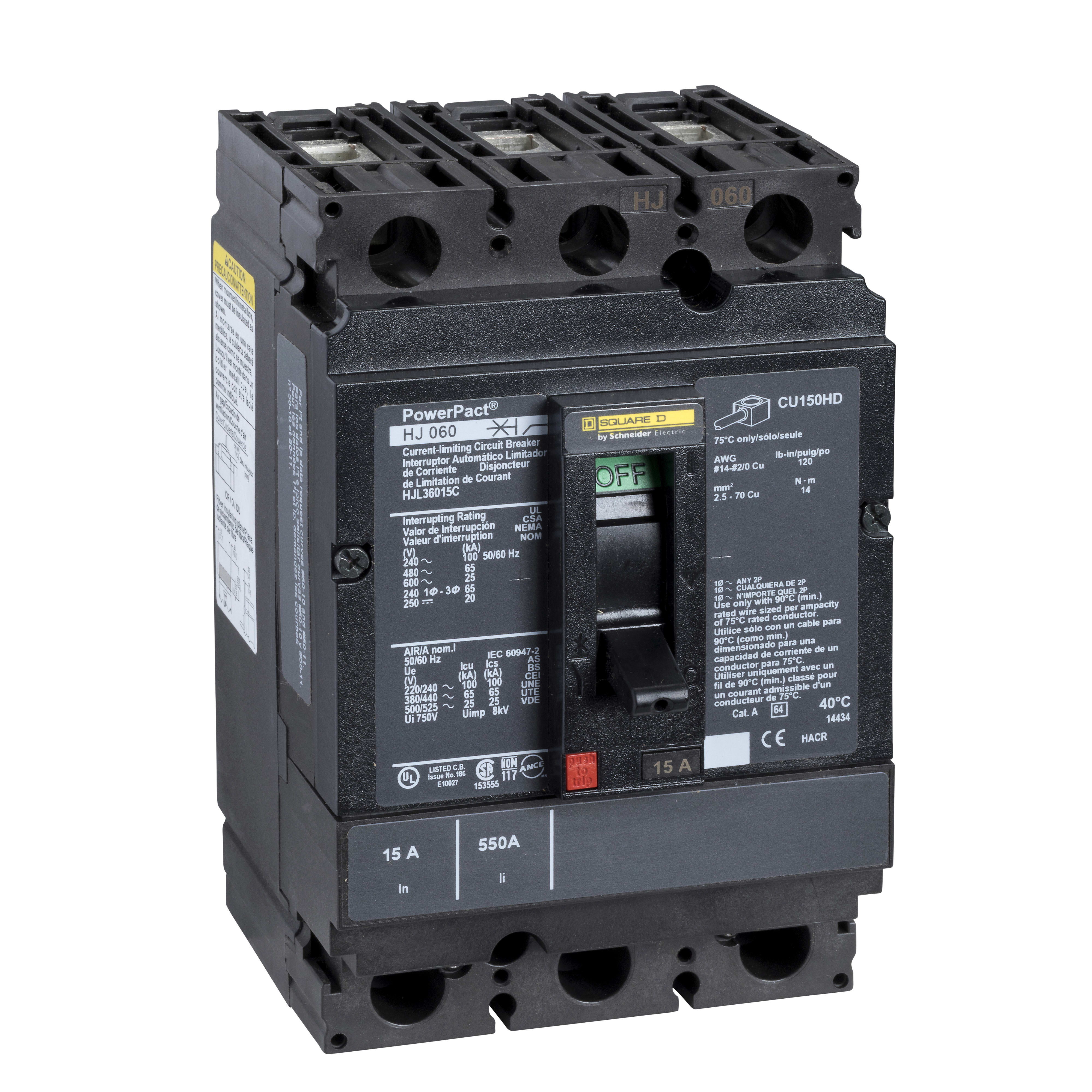 SCHNEIDER ELECTRIC - Interruttore scatolato 600 V 15 A