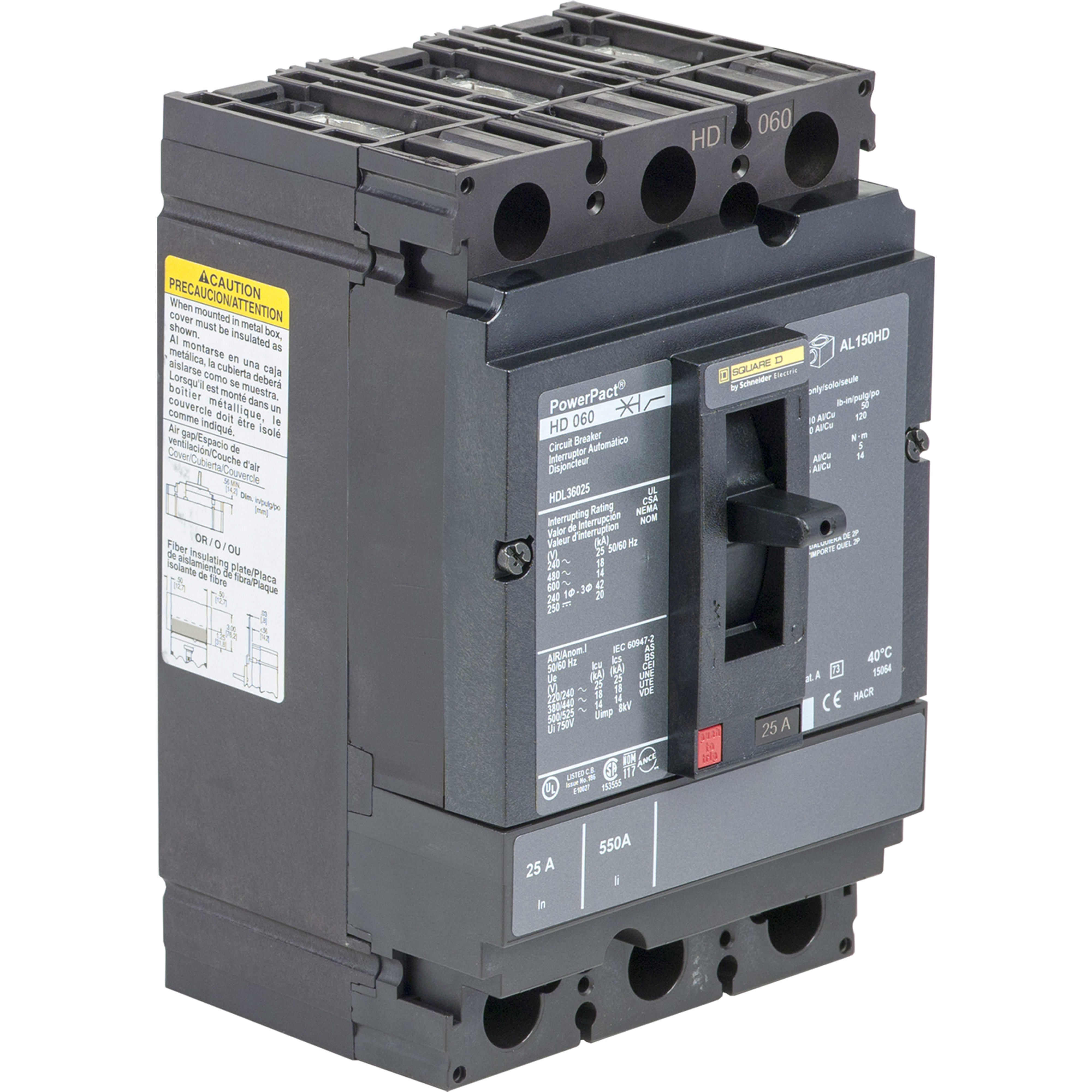 SCHNEIDER ELECTRIC - Interruttore scatolato 600 V 40 A