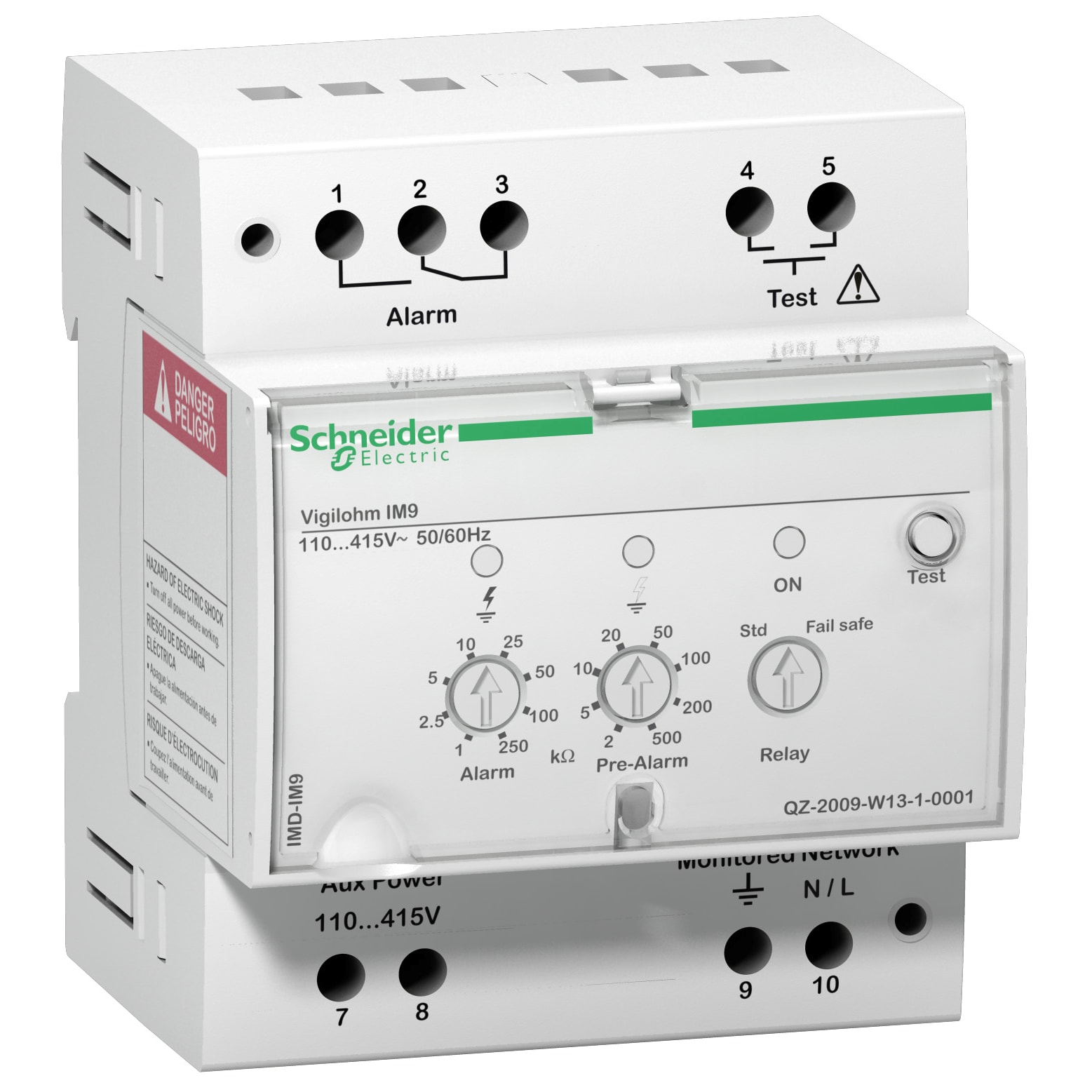 SCHNEIDER ELECTRIC - Controllore permanente di isolamento Vigilohm IM9-OL 115-415 Vca