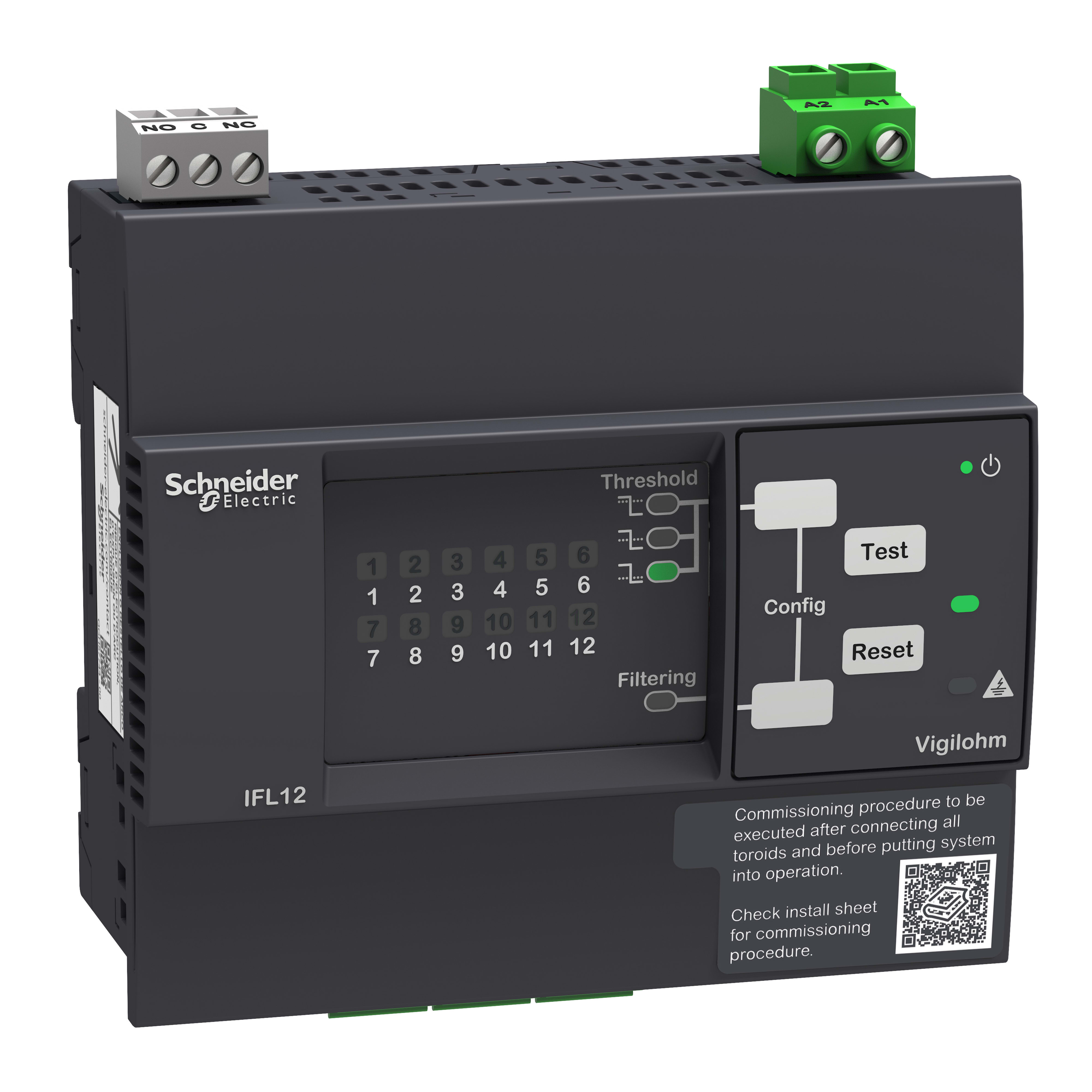 SCHNEIDER ELECTRIC - Localizzatore guasti a 12 canali VIGILOHM - 24-48VDC
