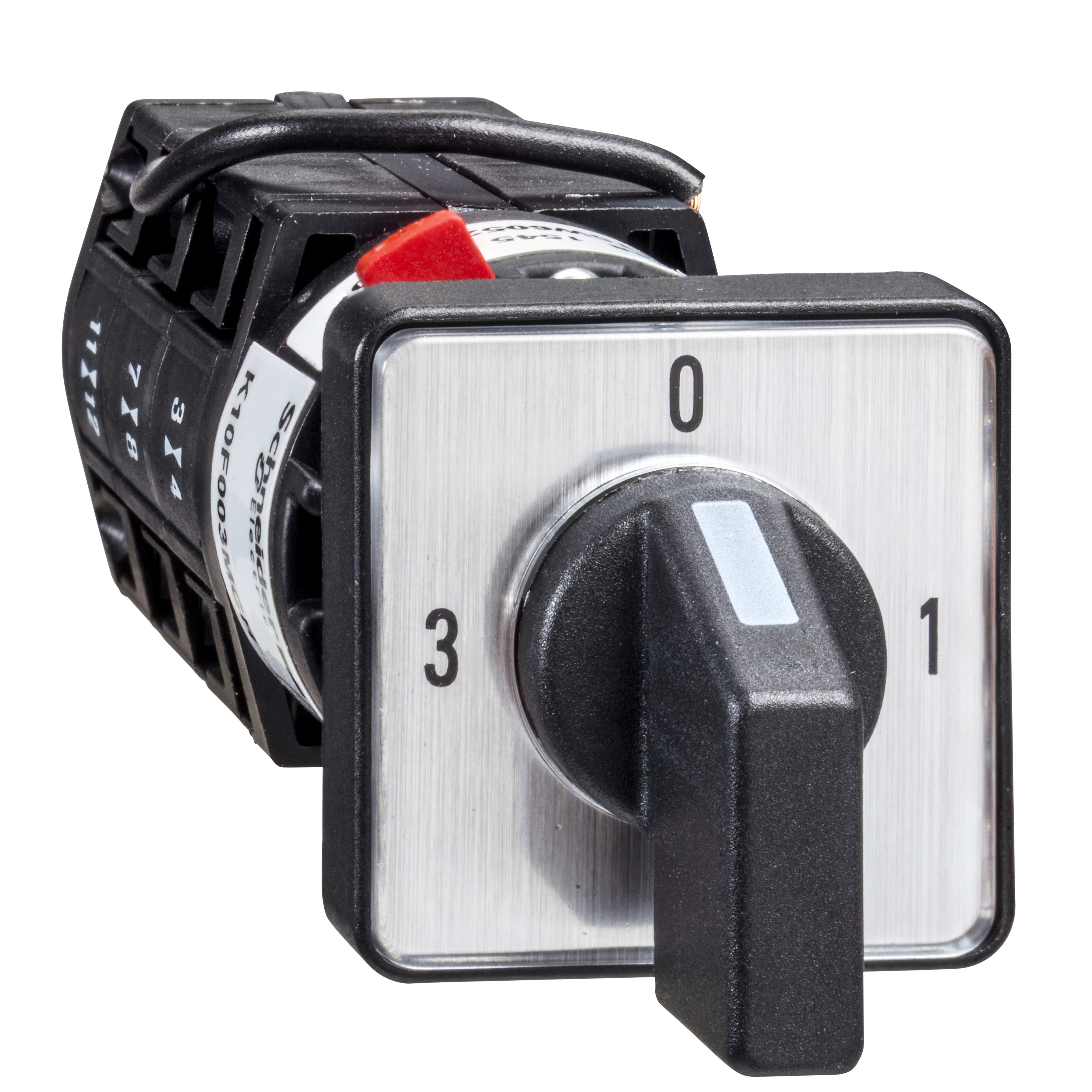SCHNEIDER ELECTRIC - Commutatore a camme amperometro 3L-N - 90° - 10 A - per diametro 16 O 22 MM
