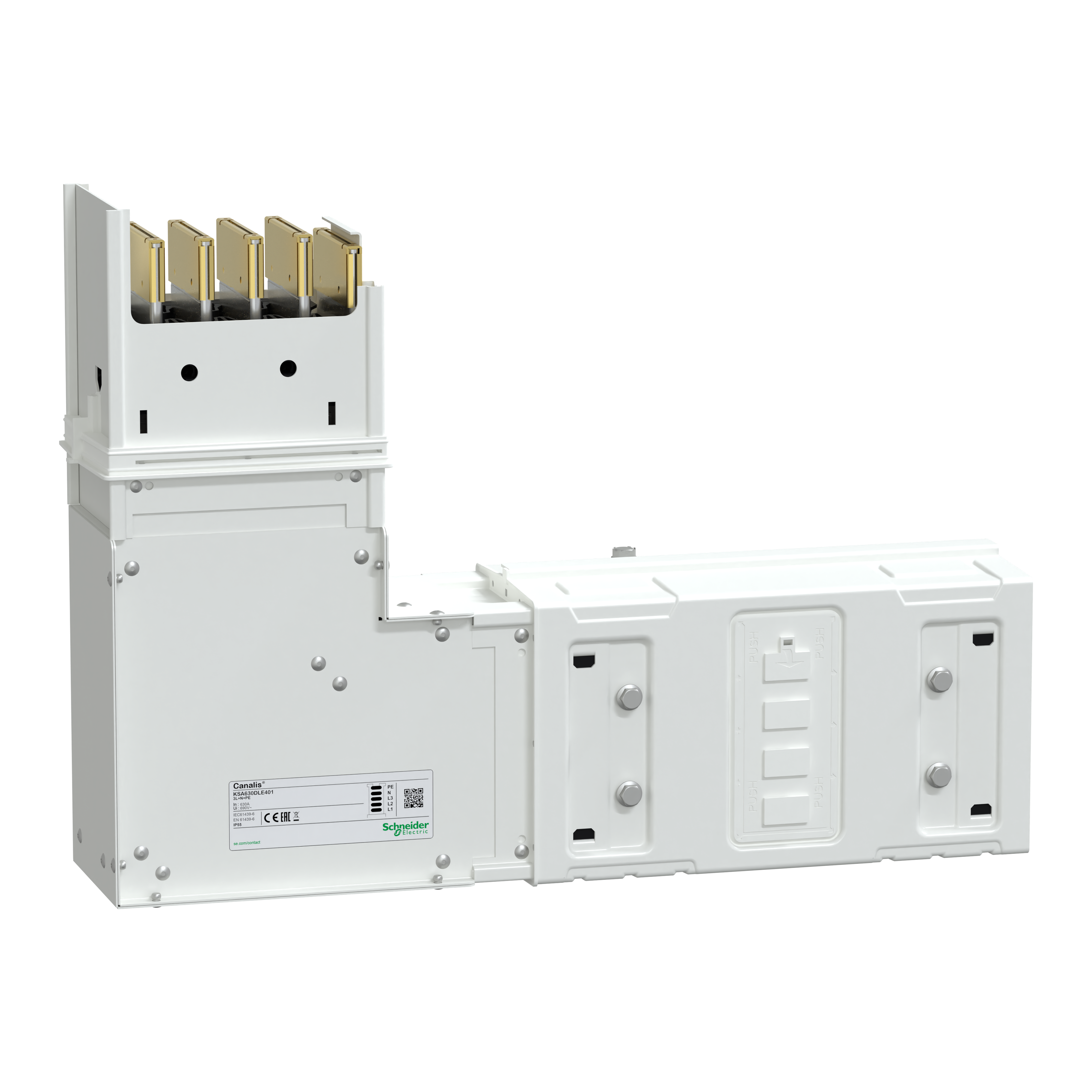 SCHNEIDER ELECTRIC - Angolare verticale pe interno 4 poli 1000A
