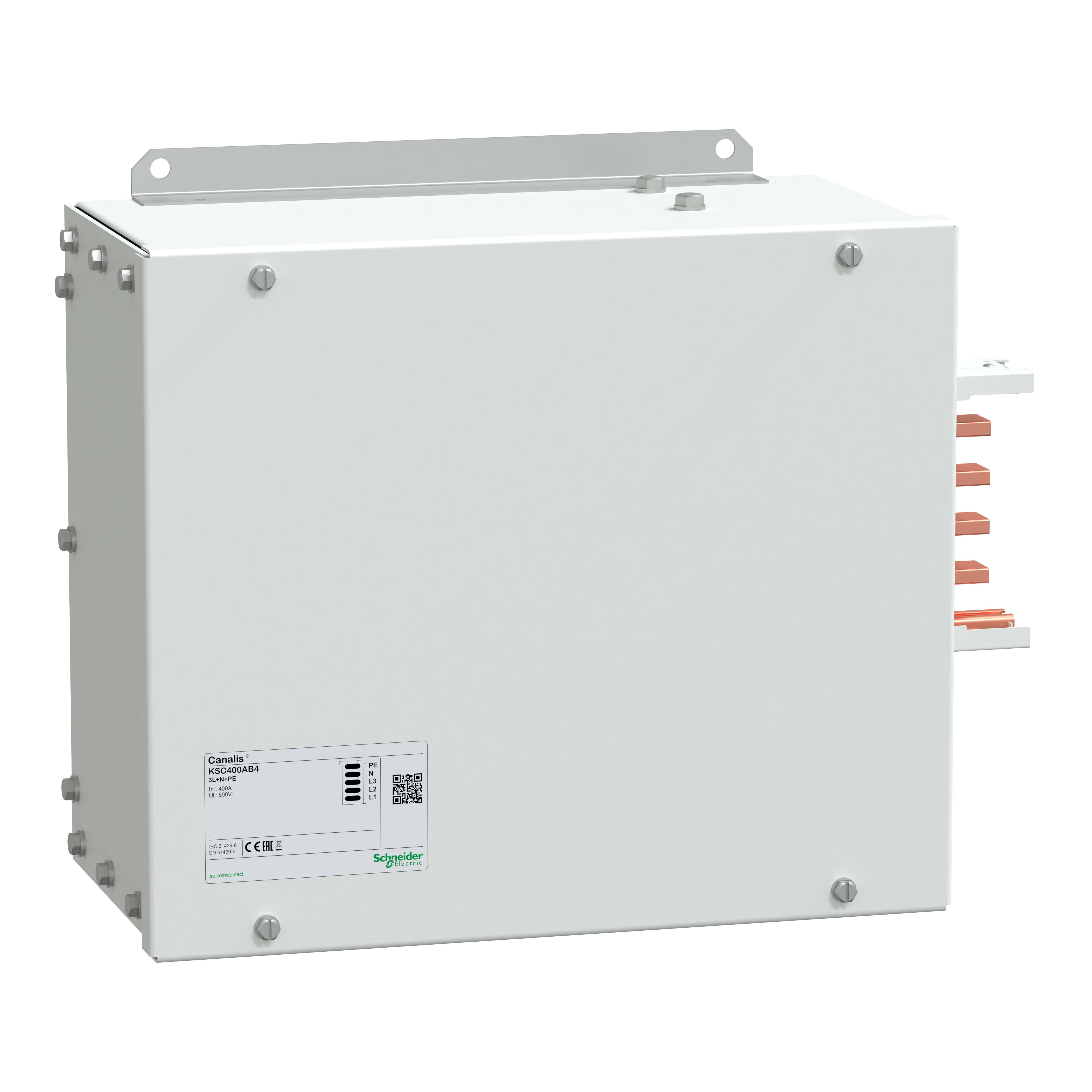 SCHNEIDER ELECTRIC - Canalis - Unità alimentazione 400 A - Montaggio a sx o dx