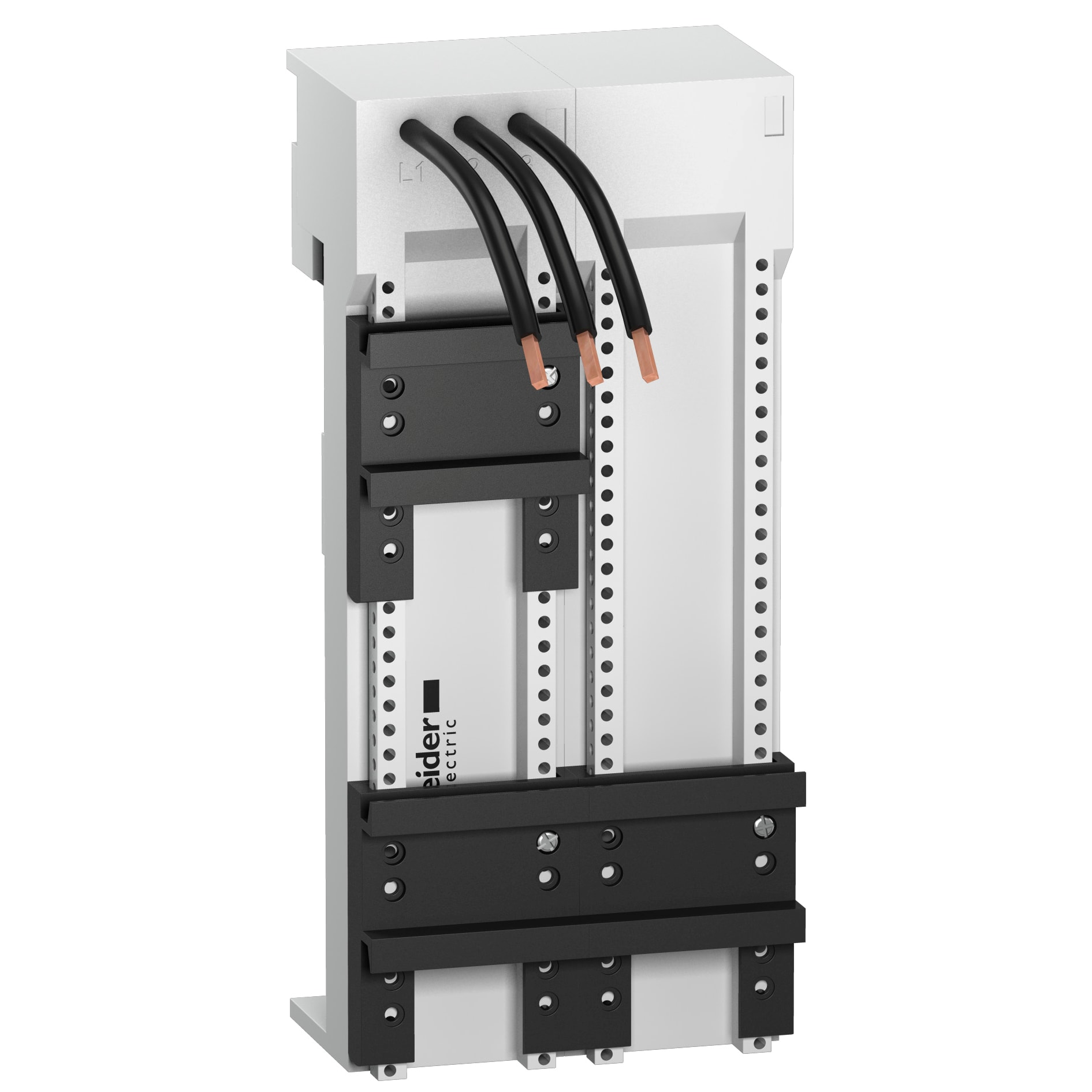 SCHNEIDER ELECTRIC - Piastra di mont. 2×3P 25 A - 90×200×63 mm per GV2LE-P-ME + LC1D-LC1K-LP4K06-12