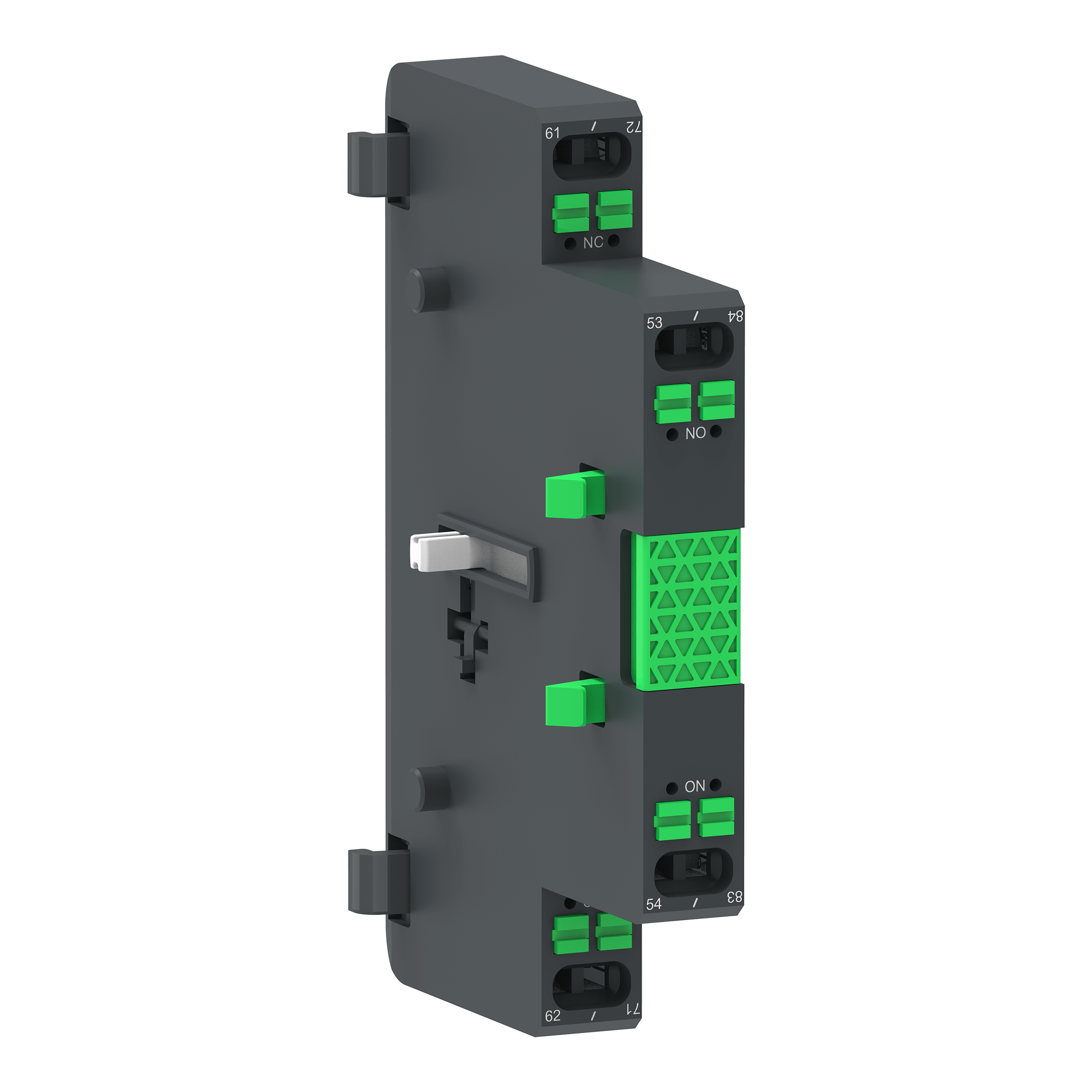 SCHNEIDER ELECTRIC - Contatto aux 1NO+1NC per contattore TeSysy Giga, montaggio laterale, collegamento push-in,secondo blocco