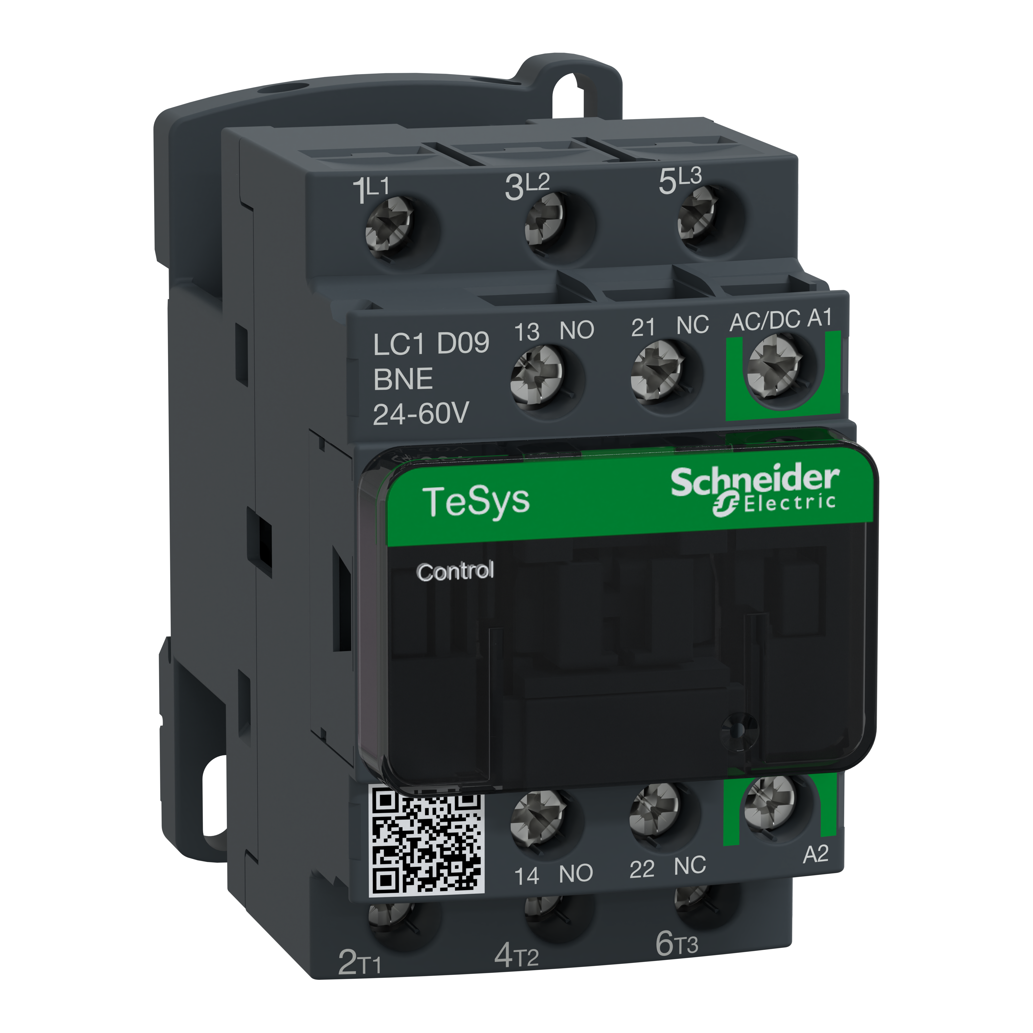 SCHNEIDER ELECTRIC - TeSys D Green contattore - 3P - &lt.lt->= 440 V - 9 A AC-3 - 24...60 V AC-DC