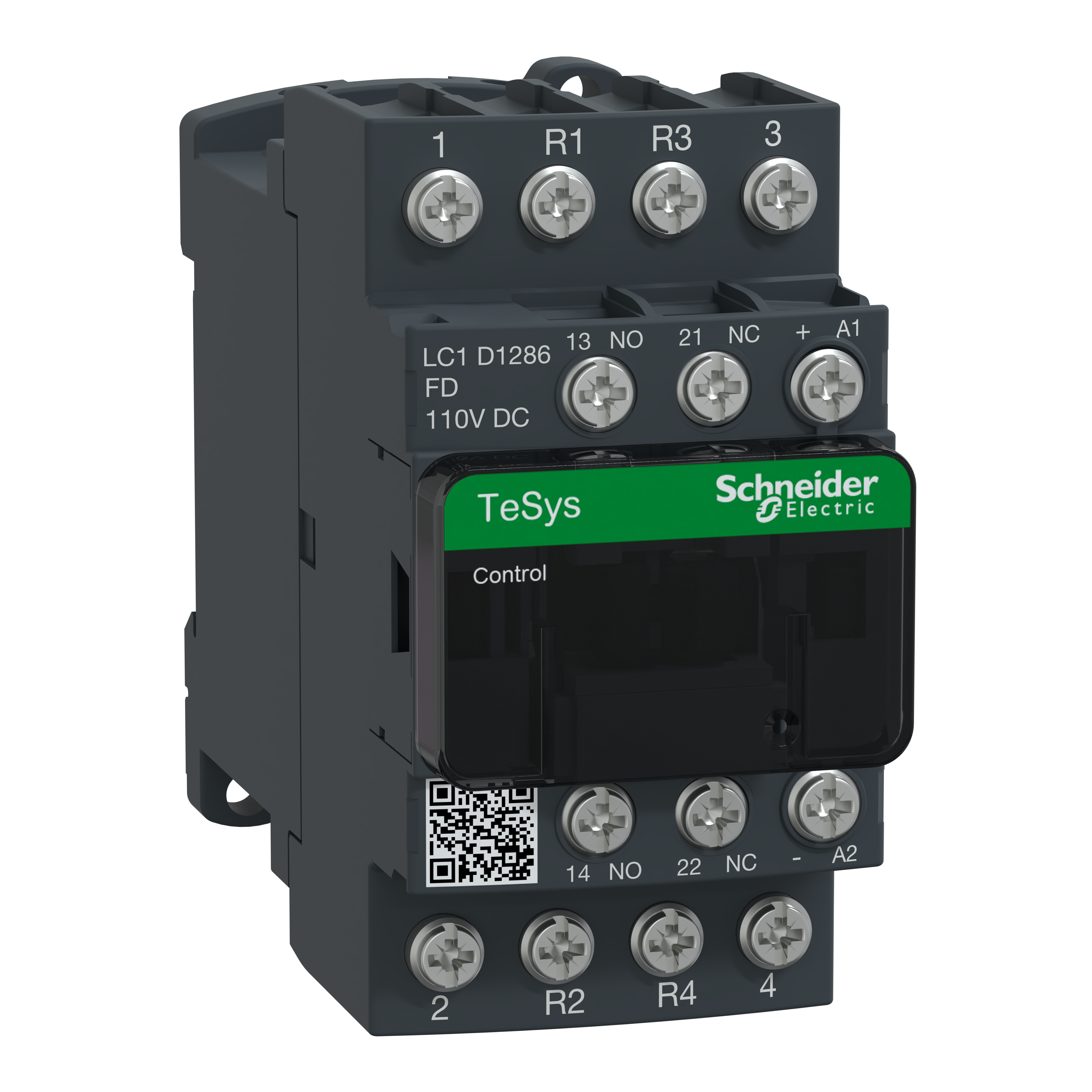 SCHNEIDER ELECTRIC - Contattore TeSys LC1D - 4 poli (2NO + 2NC) - AC3 440V 12 A - 110 V CC