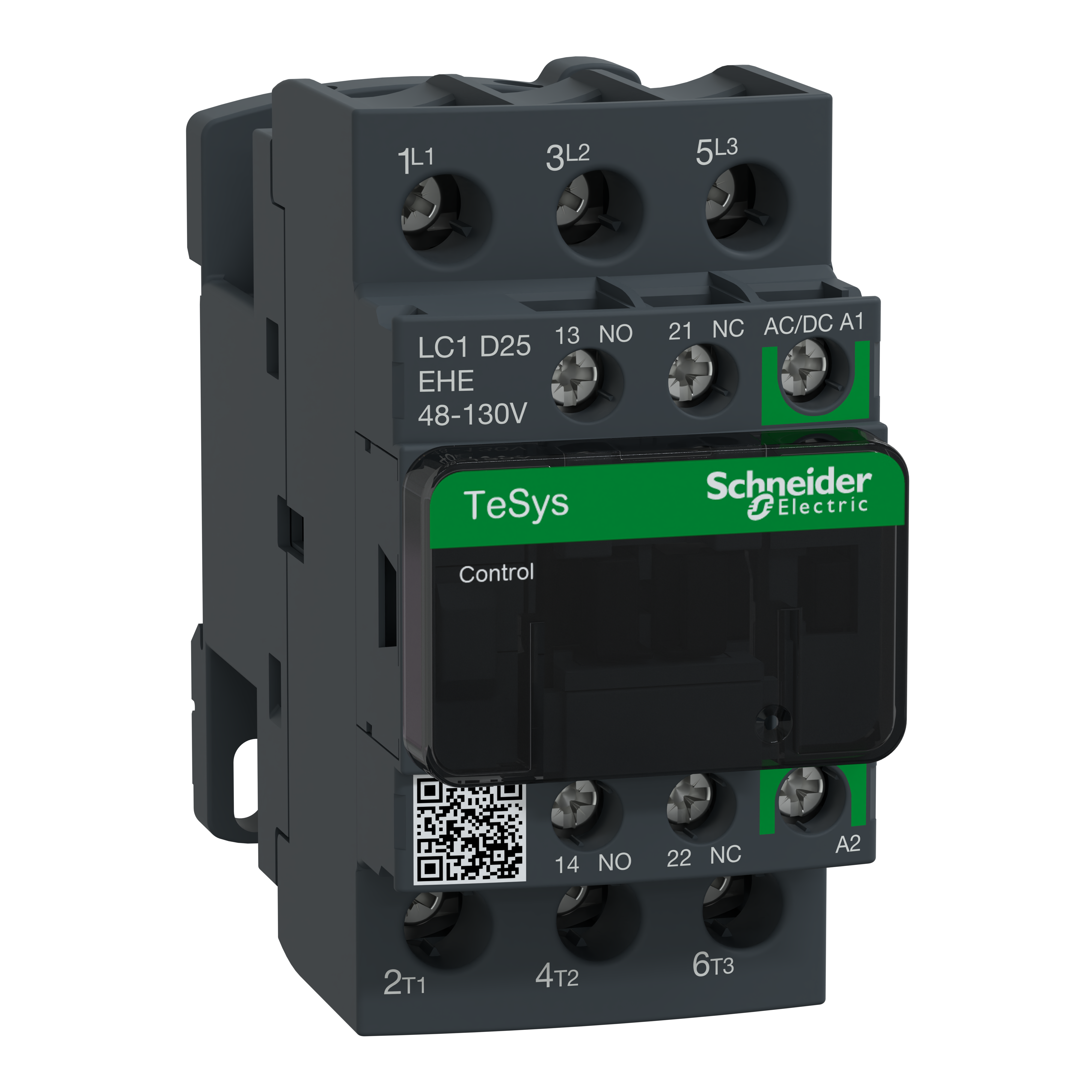 SCHNEIDER ELECTRIC - TeSys D Green contattore - 3P - <.lt->= 440 V - 25 A AC-3 - 48...130 V AC-DC