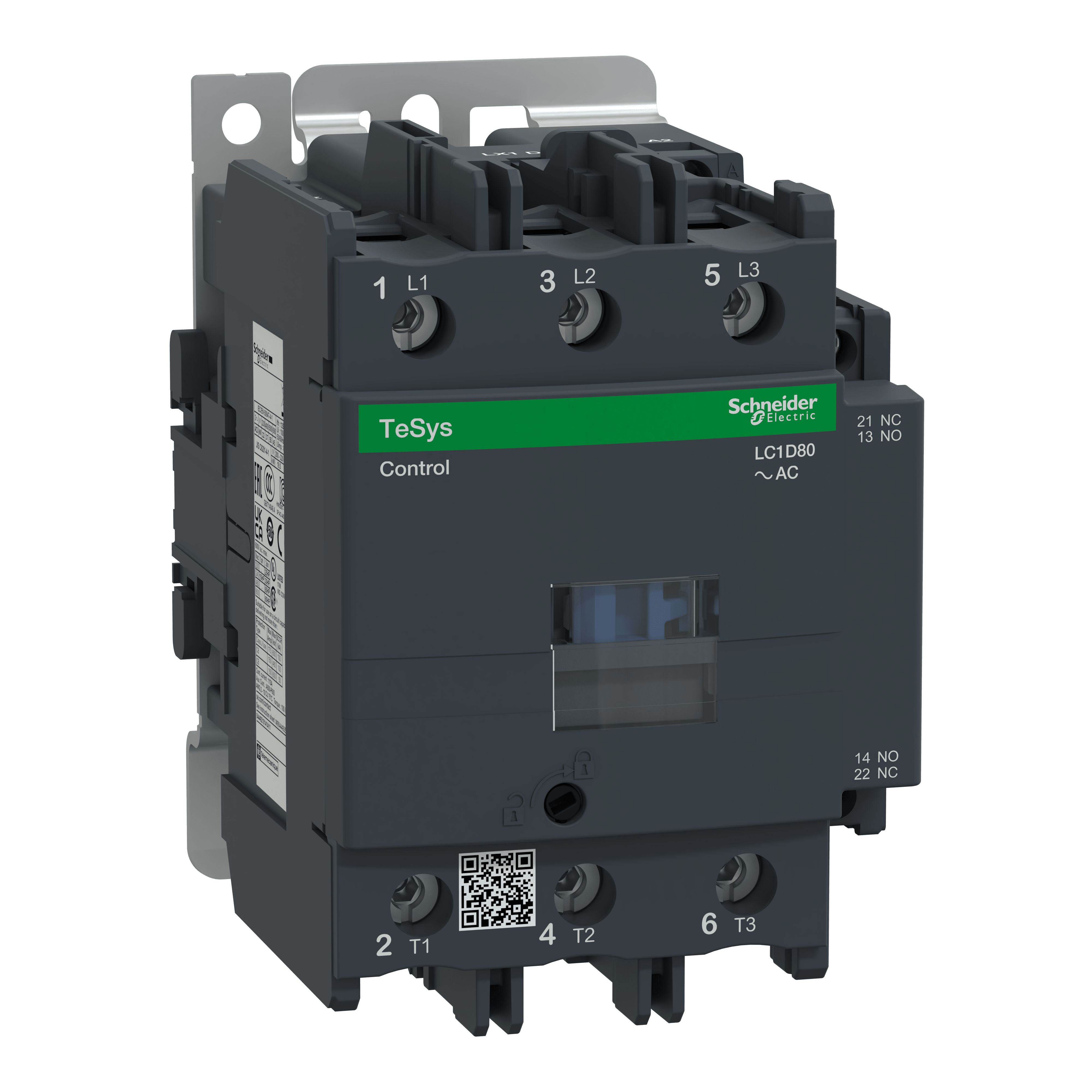 SCHNEIDER ELECTRIC - Contattore TeSys LC1D - 3 poli - AC3 440V 80 A - 48 V AC