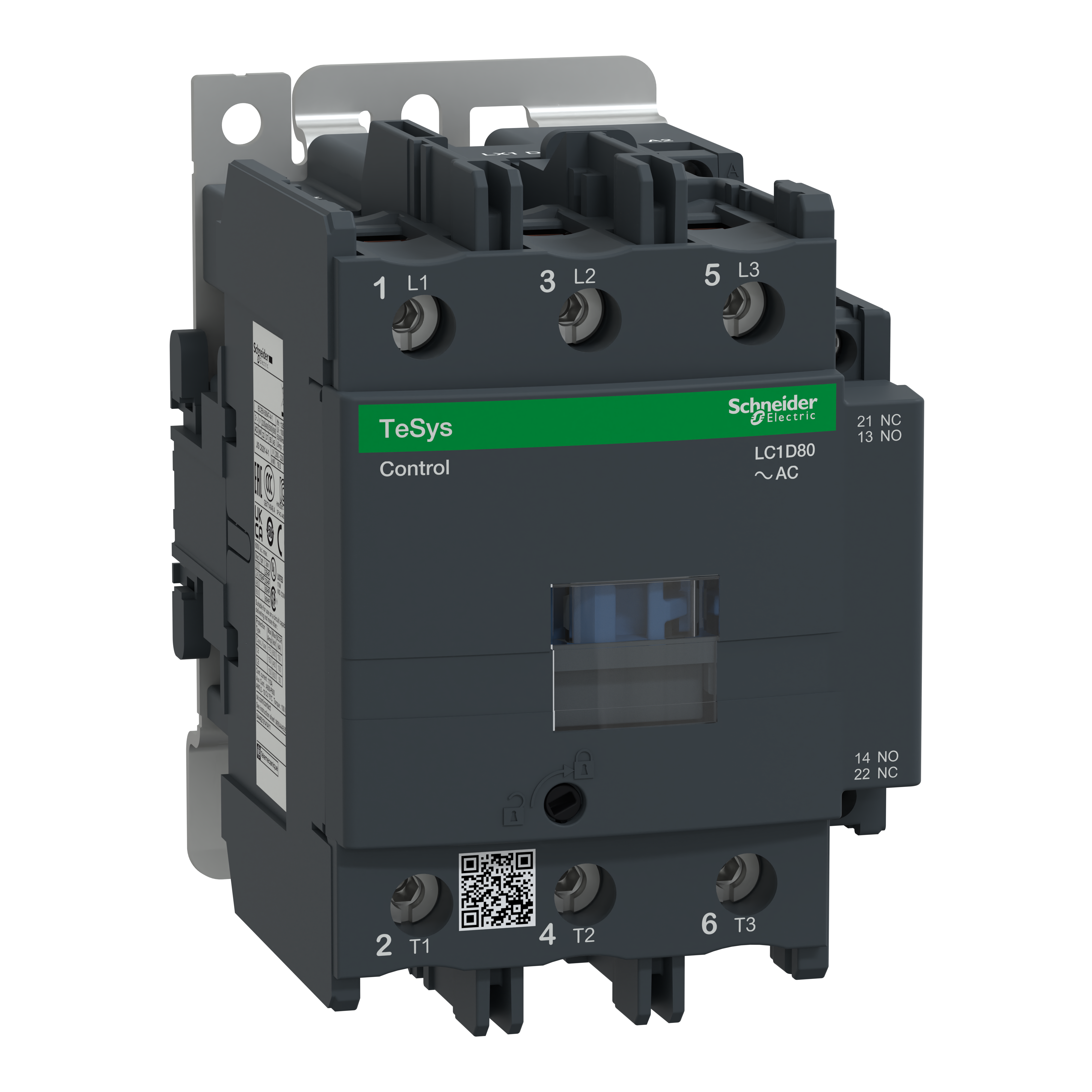 SCHNEIDER ELECTRIC - Contattore TeSys LC1D - 3 poli - AC3 440V 80 A - 230 V AC