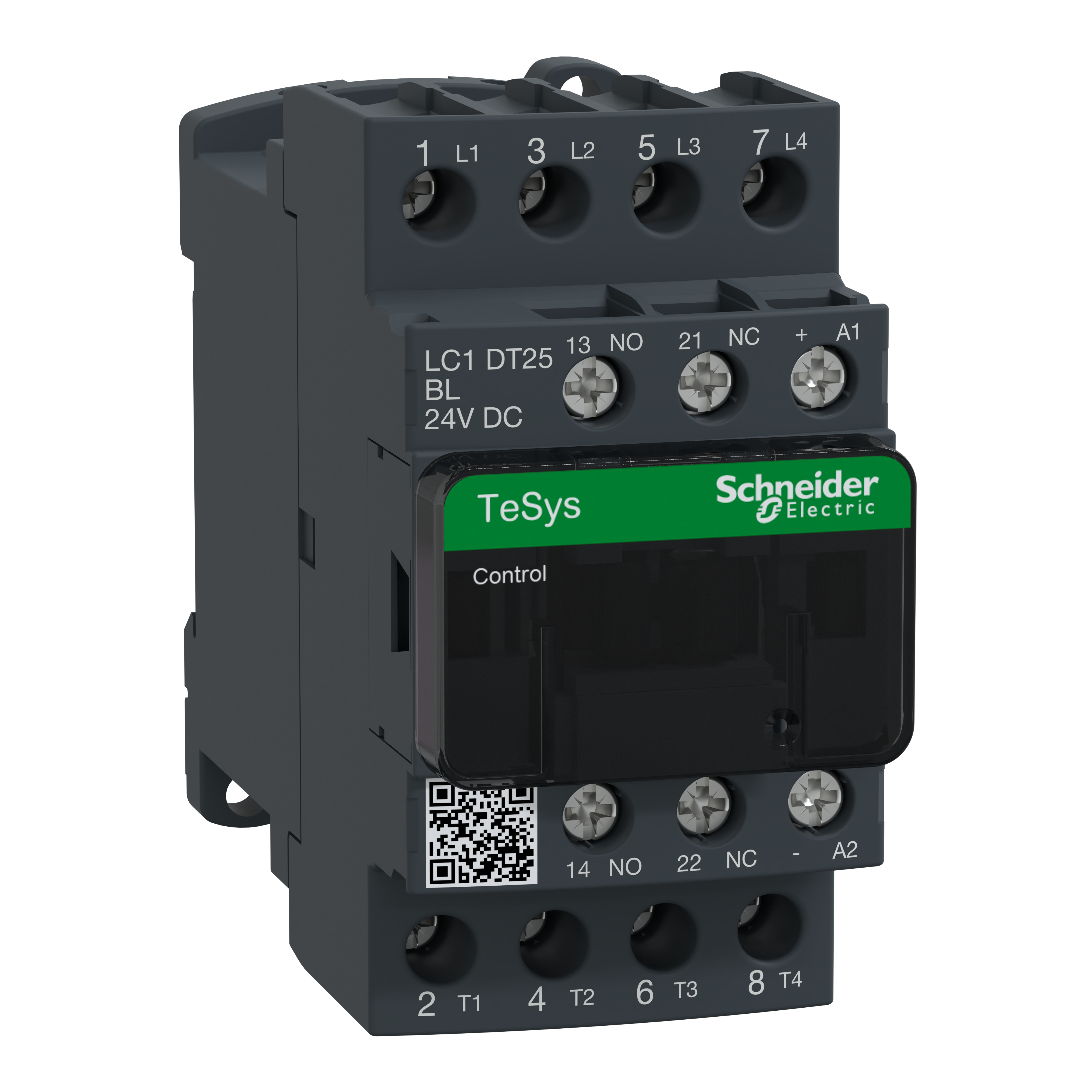 SCHNEIDER ELECTRIC - Contattore TeSys LC1D - 4 poli - AC1 440V 25 A - 24 V CC
