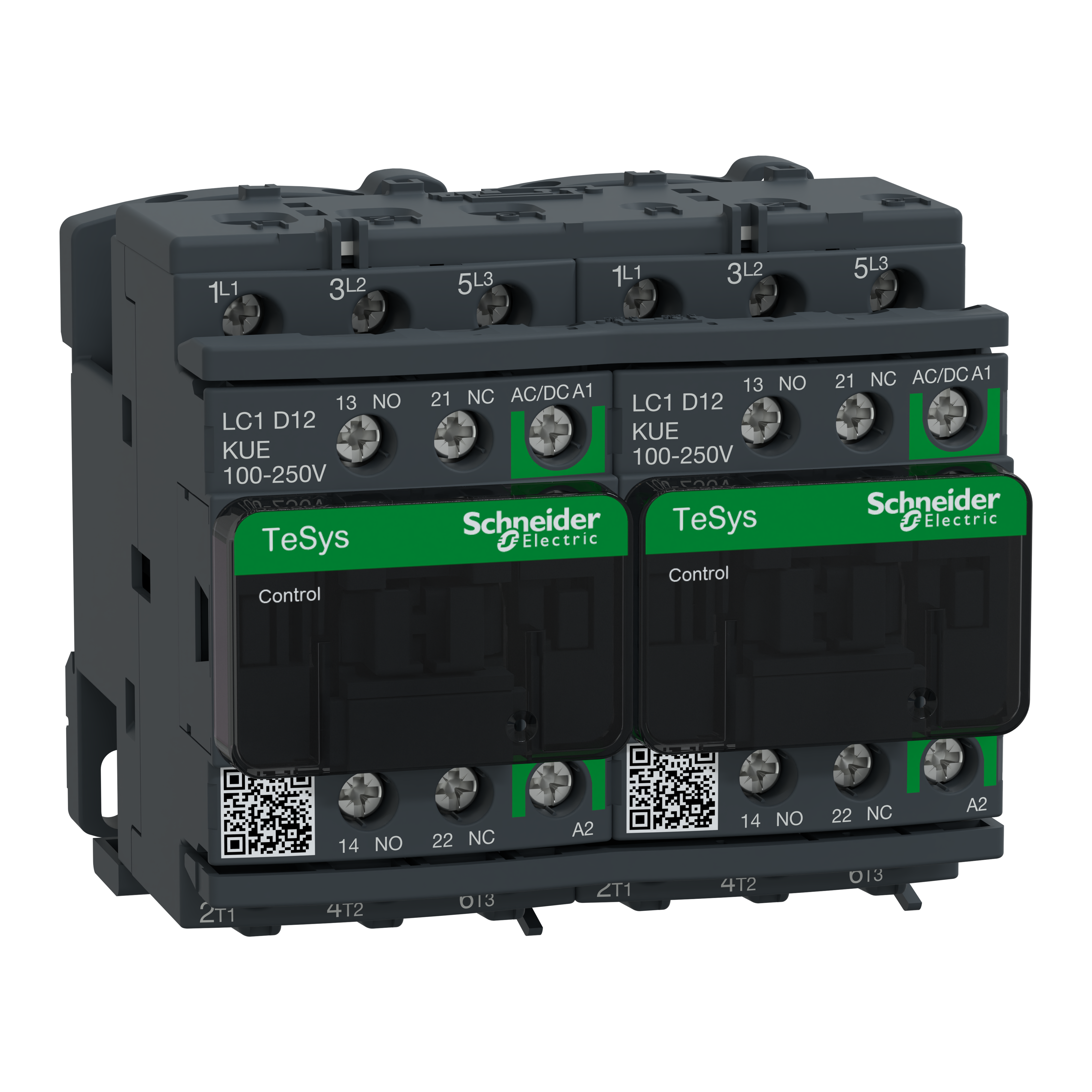 SCHNEIDER ELECTRIC - TeSys D teleinvertitore - 3P - &lt.lt->= 440 V - 50 A AC-3 - 24...60 V AC-DC