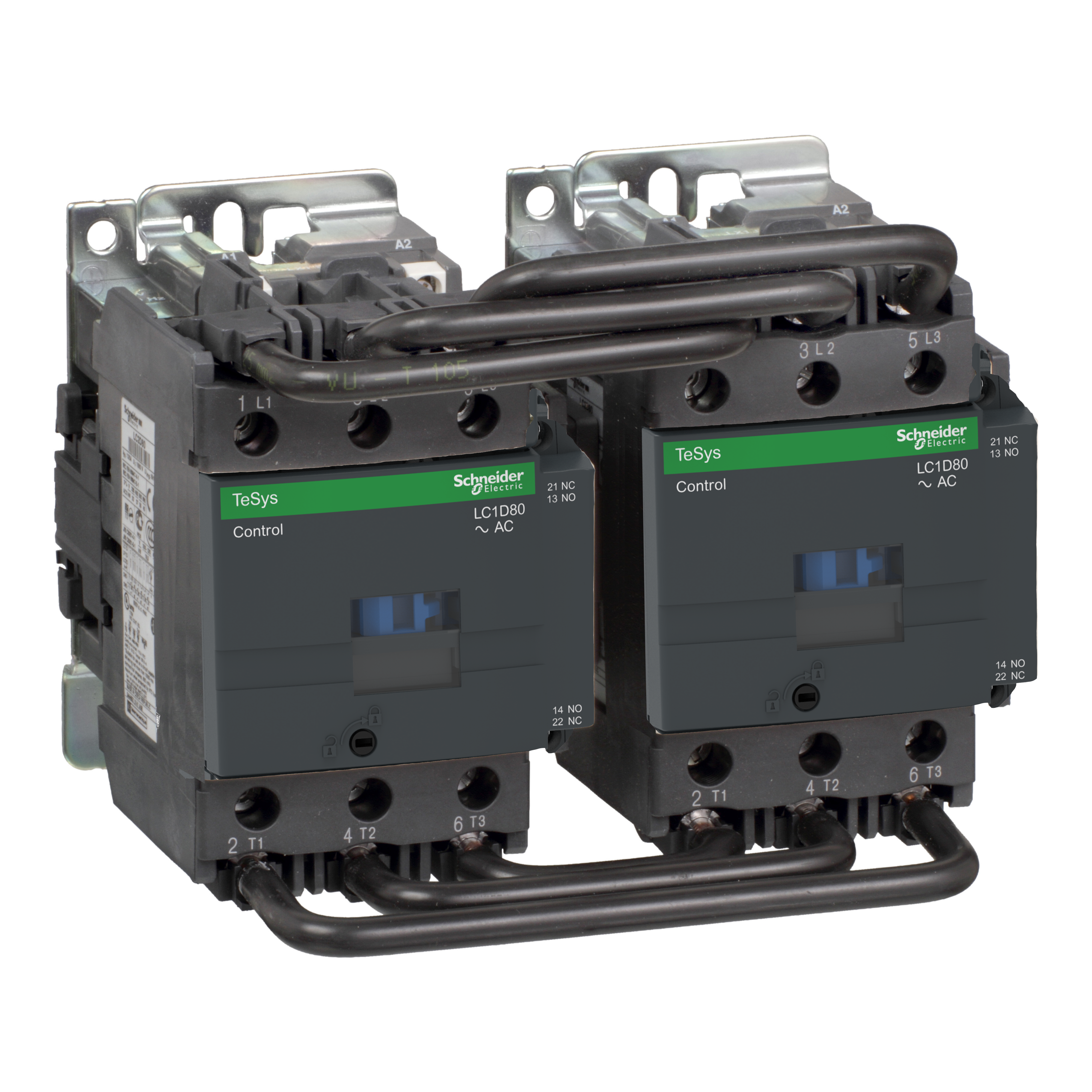 SCHNEIDER ELECTRIC - Teleinvertitore TeSys LC2D - 3 poli - AC3 440 V 80 A - 220 V CA