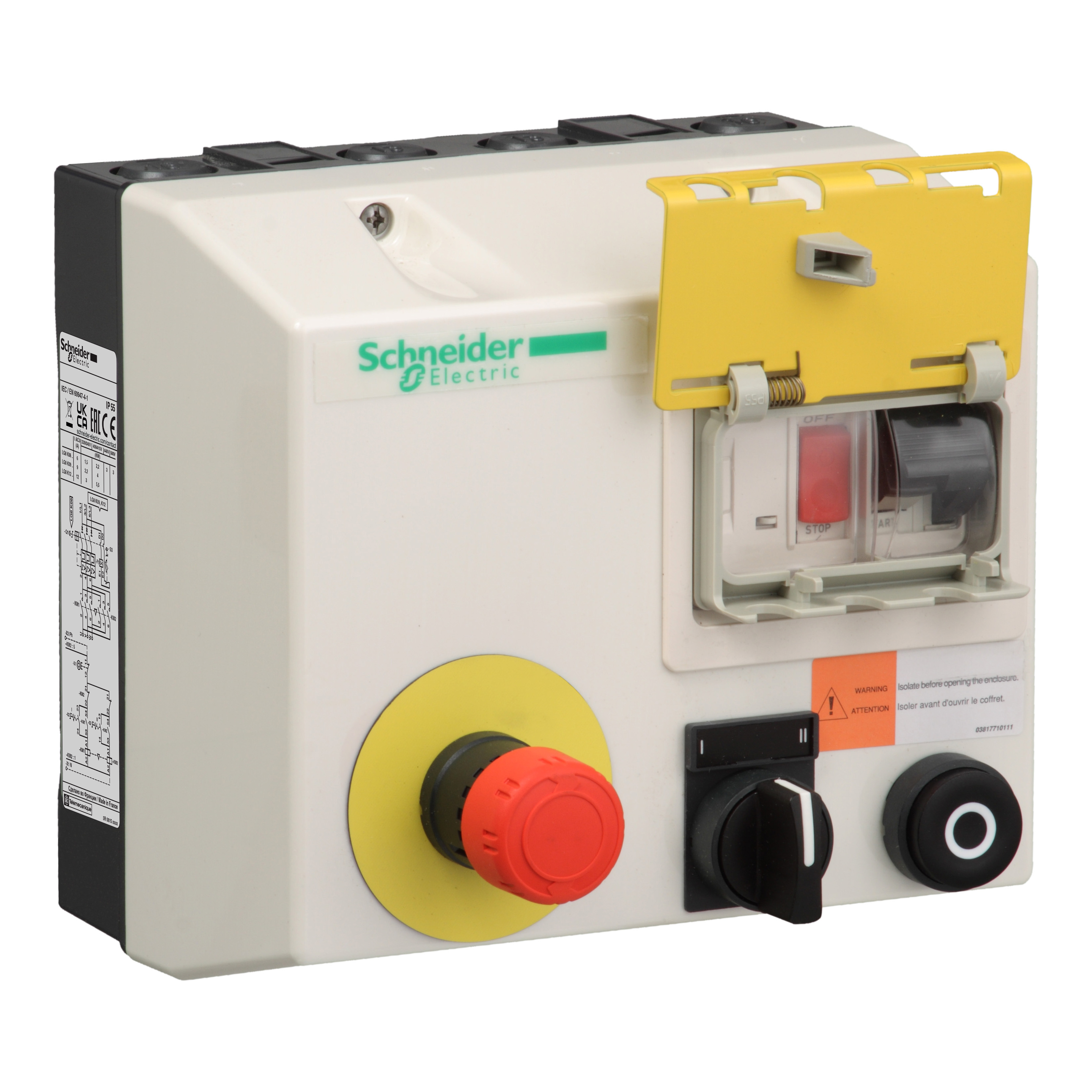 SCHNEIDER ELECTRIC - Teleinvertitore in cassetta - TeSys LJ8-K - 4..6,3 A - Bobina 380 V CA