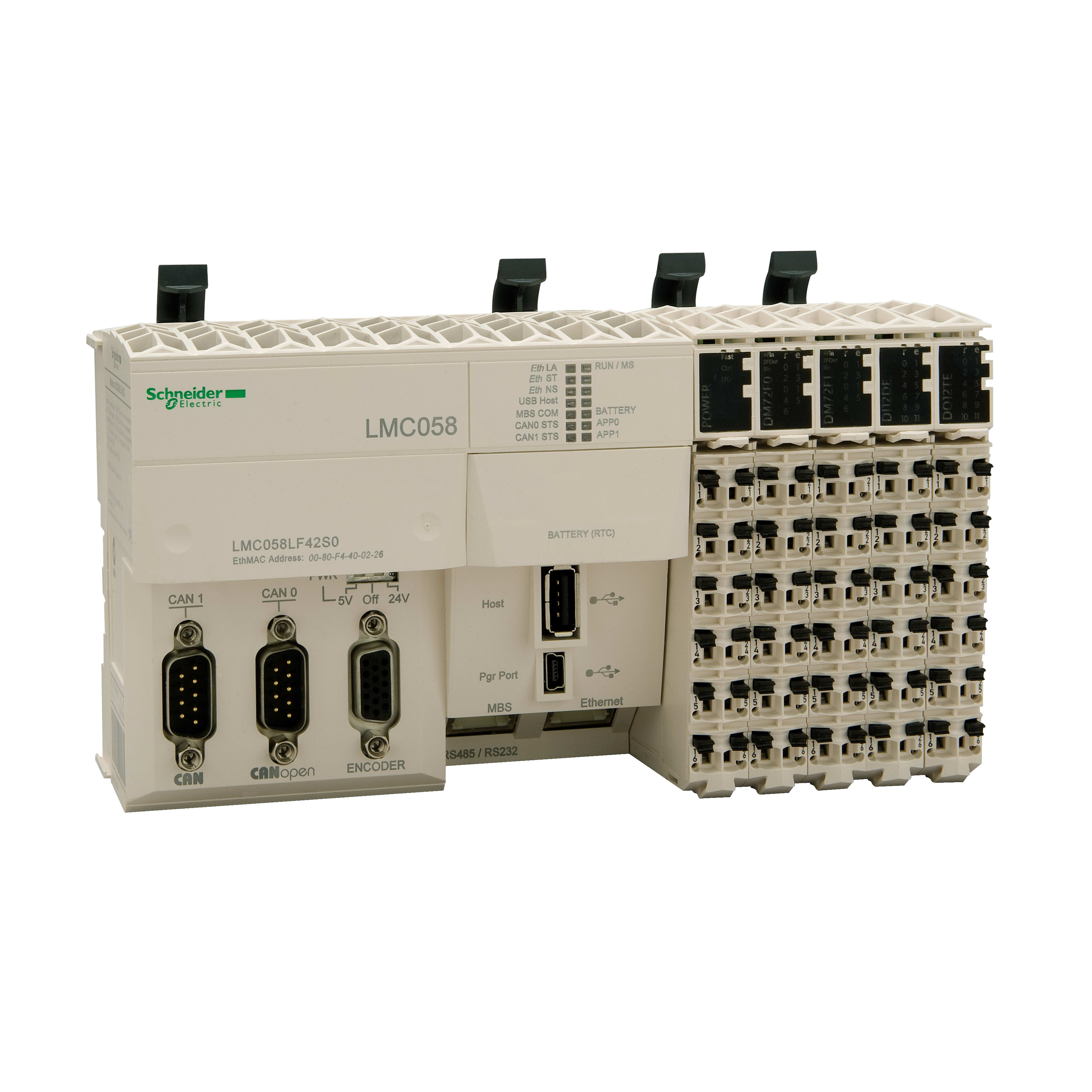 SCHNEIDER ELECTRIC - Base compatta - 42 I-O - alimentazione 24 Vcc