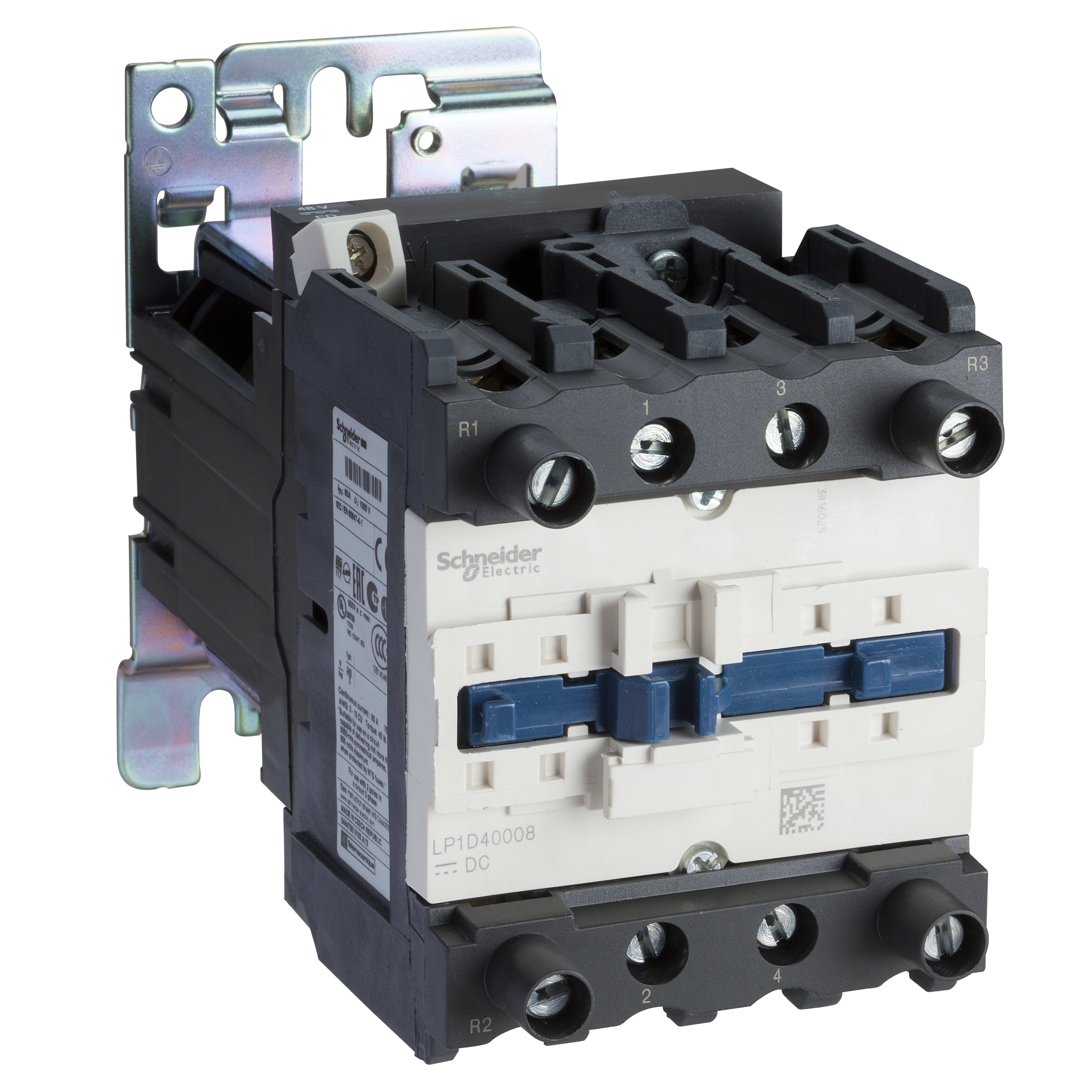 SCHNEIDER ELECTRIC - Contattore - TeSys LP1D - 4 poli - CA-1 440V 80 A - 24 V CC