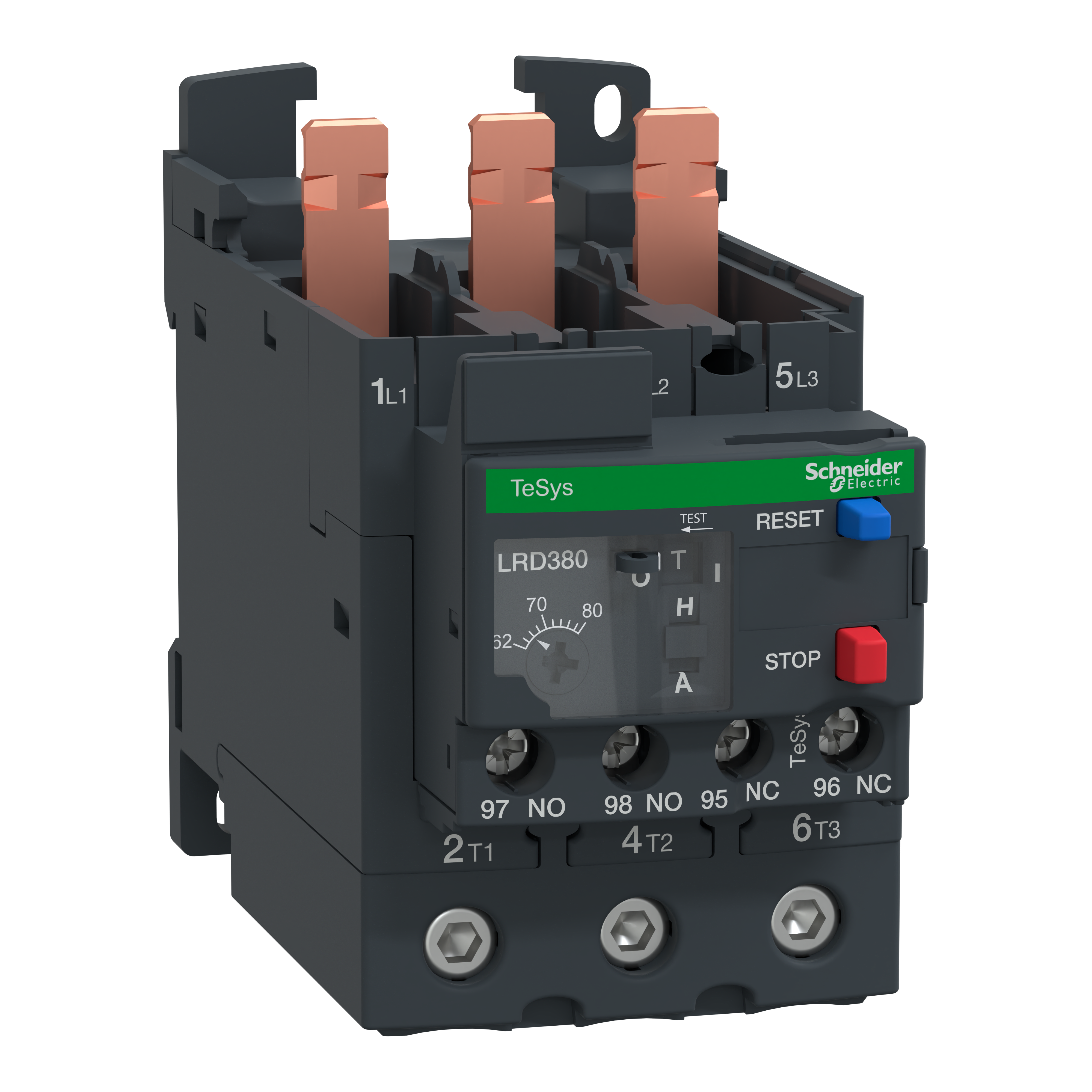 SCHNEIDER ELECTRIC - TeSys LRD non-differential therm overload relay 62-80A class10A EverLink