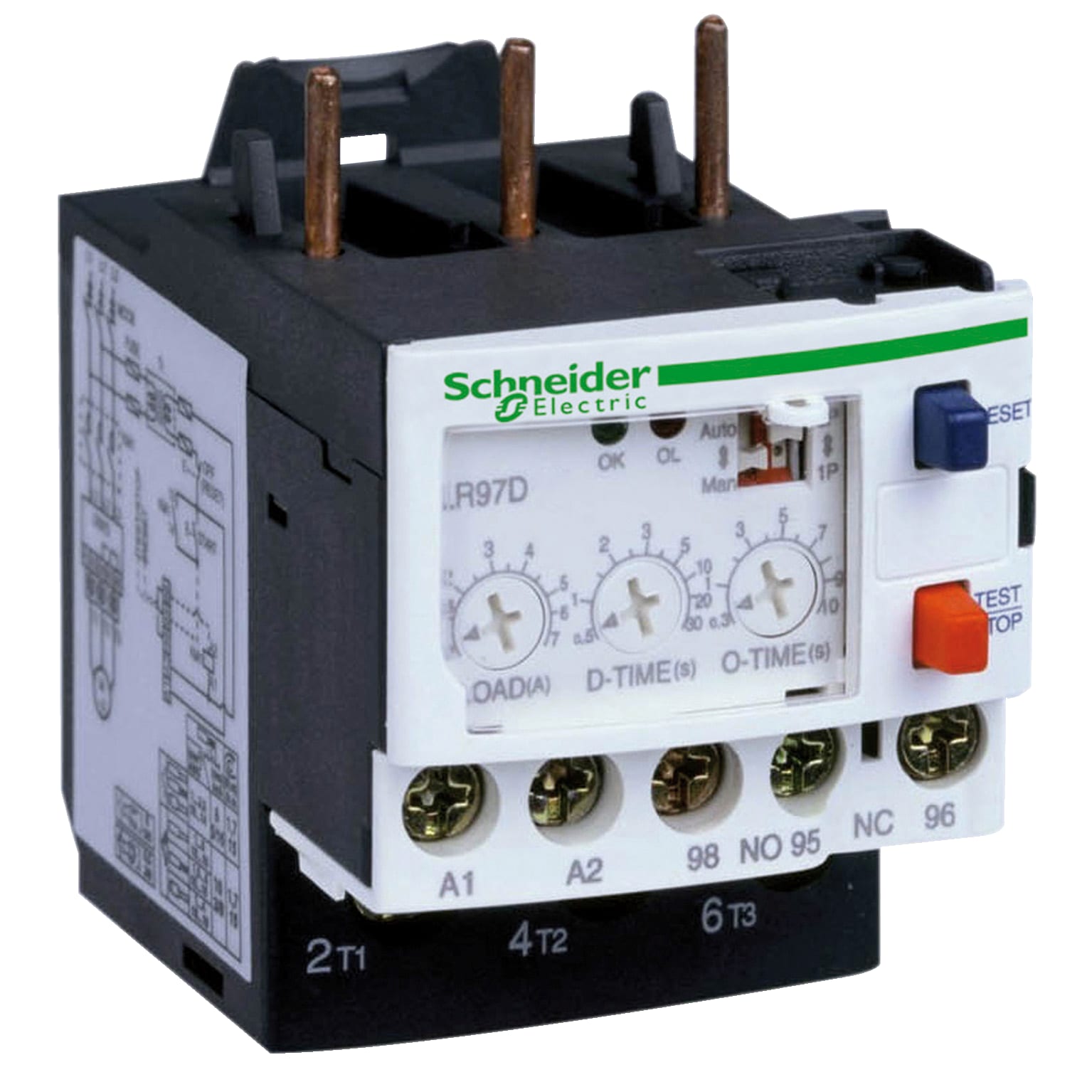 SCHNEIDER ELECTRIC - Relè di sovracorrente elettronico TeSys LR97 - 5..25 A - 24 Vca-Vcc