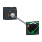 SCHNEIDER ELECTRIC - Manovra rotativa rinviata, ComPacT NSX100-160-250 retraibile, manovra nera, lunghezza albero telescopico da 248mm a 600 mm, IP55