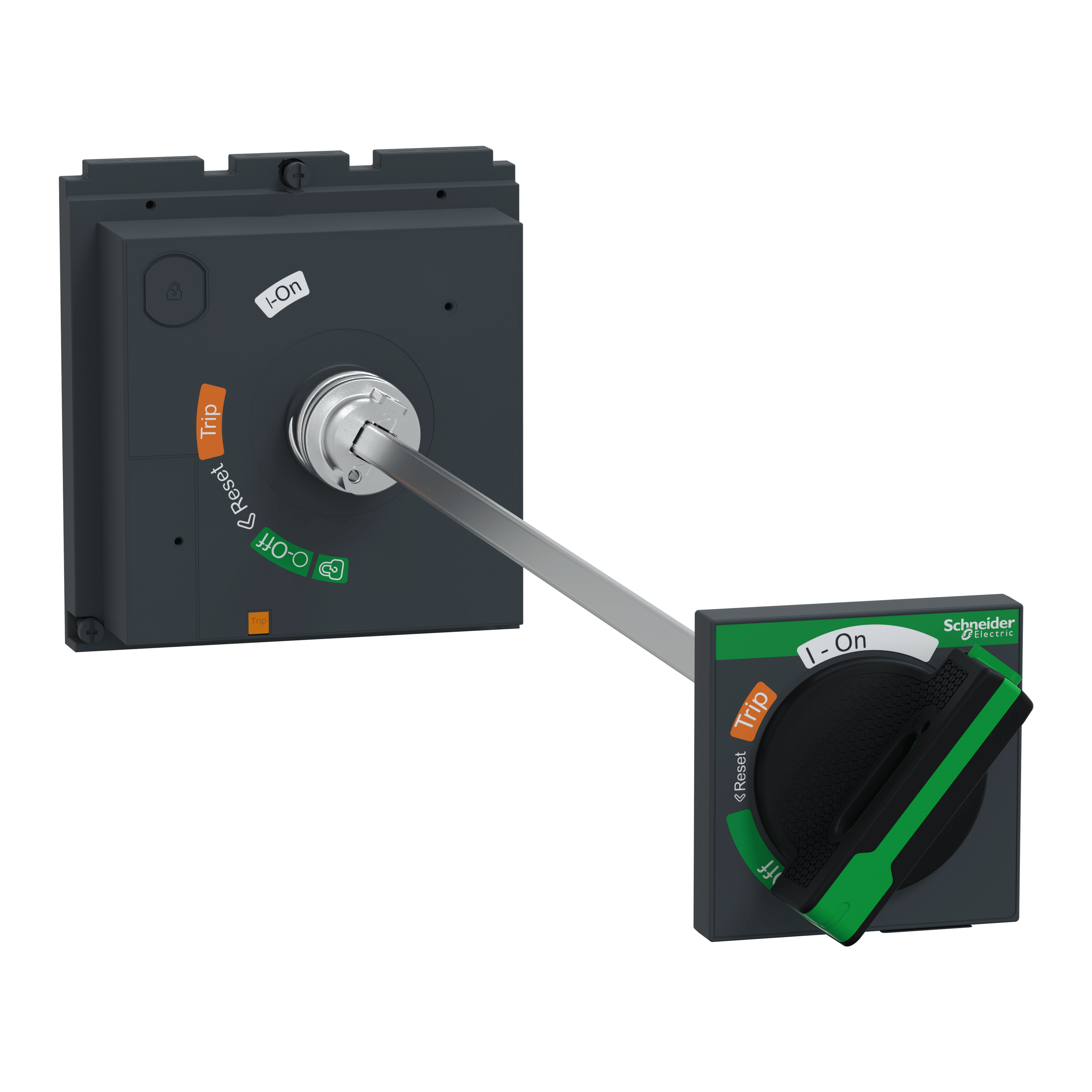 SCHNEIDER ELECTRIC - Manovra rotativa rinviata, ComPacT NSX400-630, manovra nera, lunghezza albero da 209 mm a 600 mm, IP55