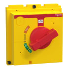 SCHNEIDER ELECTRIC - Manovra rotativa diretta, ComPacT NSX400-630, manovra rossa su fronte giallo, IP40