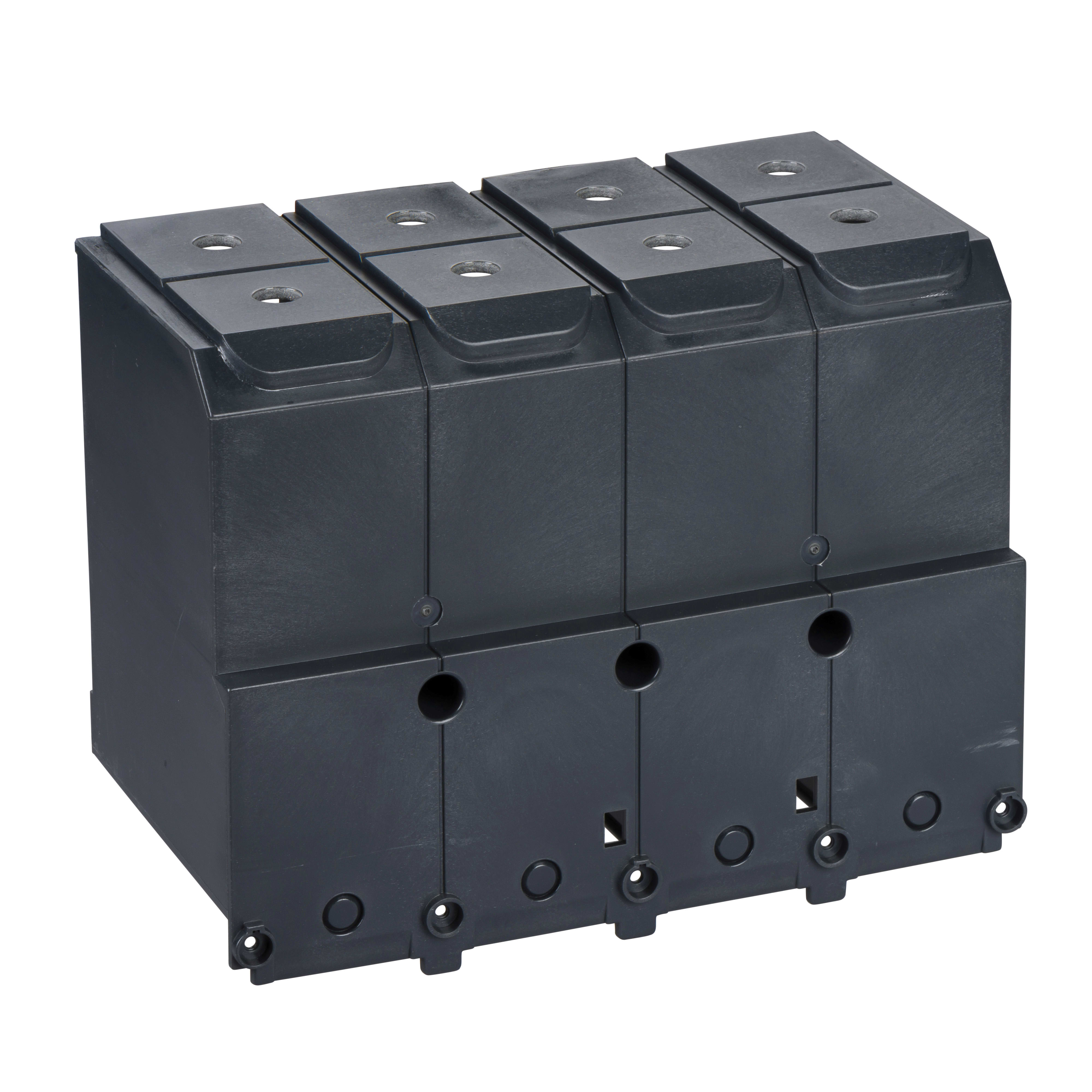 SCHNEIDER ELECTRIC - 1 coprimorsetto - 4 poli - collegamento CC - poli-serie - INS320..630