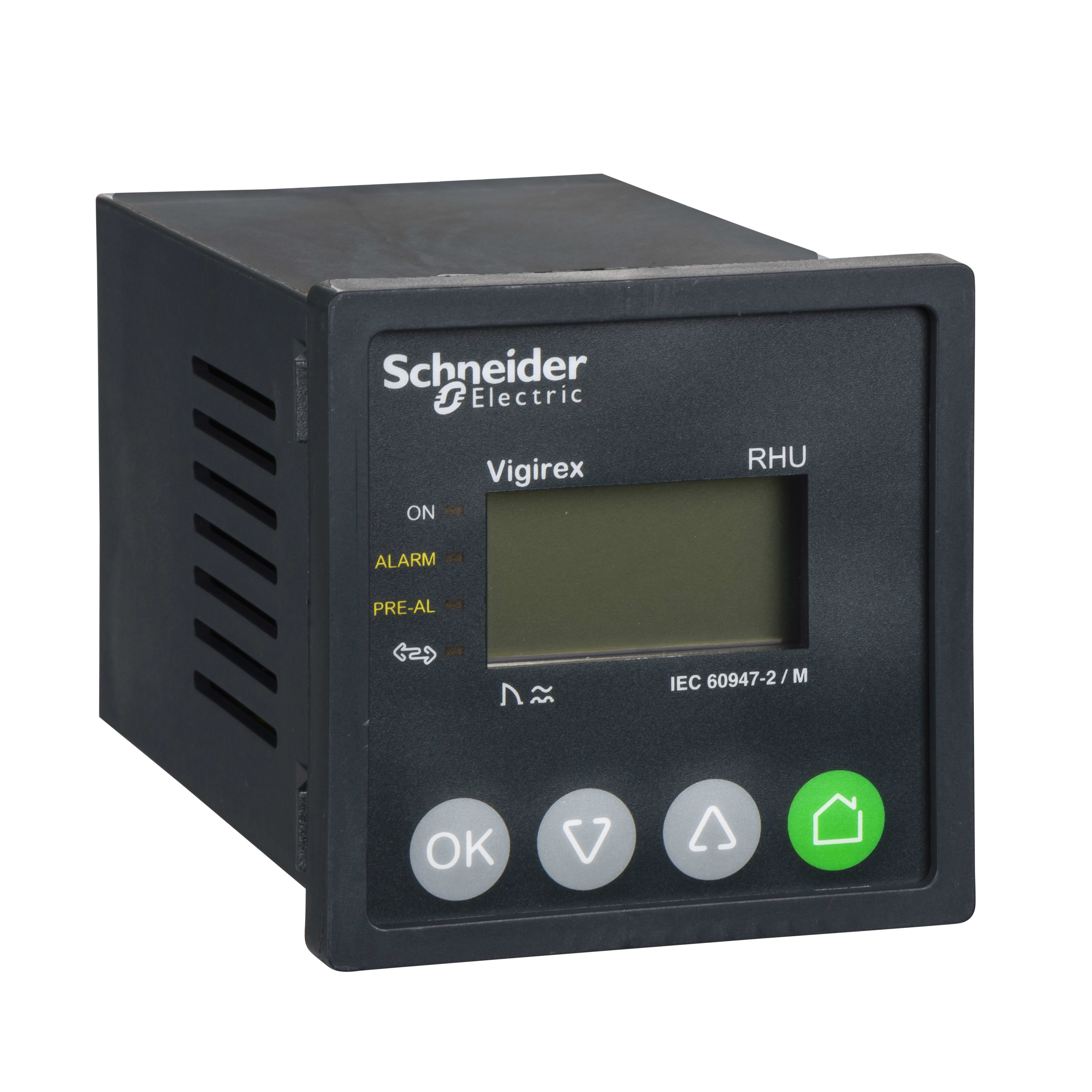 SCHNEIDER ELECTRIC - Relè di protezione corrente differenziale, VigiPacT RHUs, 30mA-30A, 110-130VAC 50-60Hz, senza comunicazione, pannello frontale