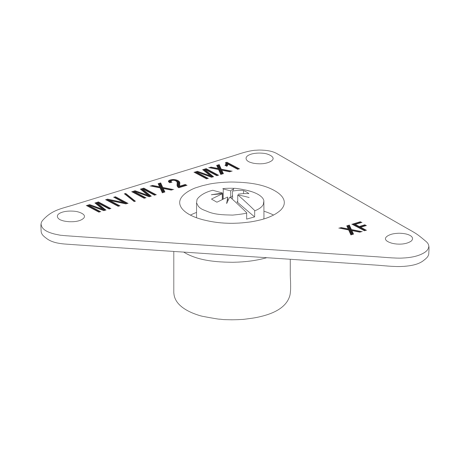 SCHNEIDER ELECTRIC - voltage releases securing fixture - for MTZ-NT-NW - spare part