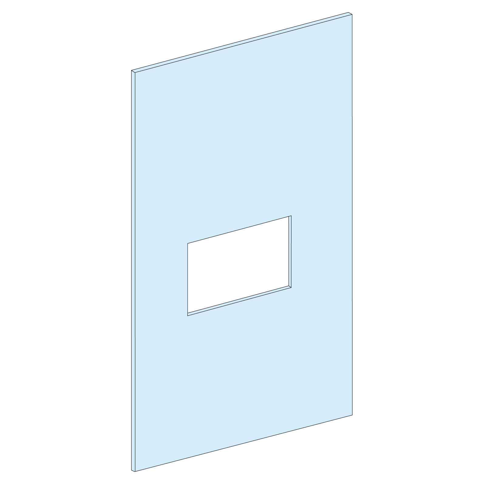 SCHNEIDER ELECTRIC - Piastra frontale NSX100-250 V fisso L250