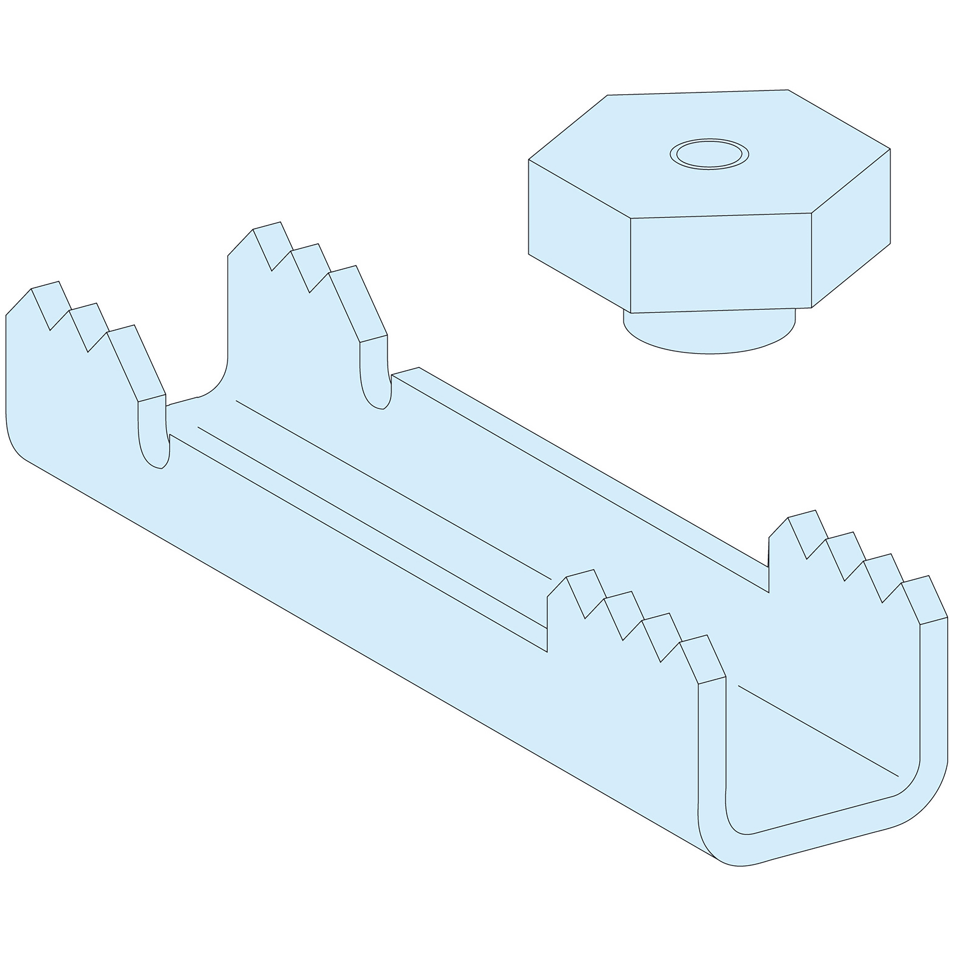 SCHNEIDER ELECTRIC - kit di fissaggio falso pallet Prisma P