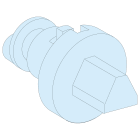 SCHNEIDER ELECTRIC - SERRATURA A TRIANGOLO MASCHIO 7MM