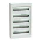 SCHNEIDER ELECTRIC - Centralino per apparecchi modulari, PrismaSeT S, parete, 5 x 24 moduli, 1 morsettiera di terra, senza porta