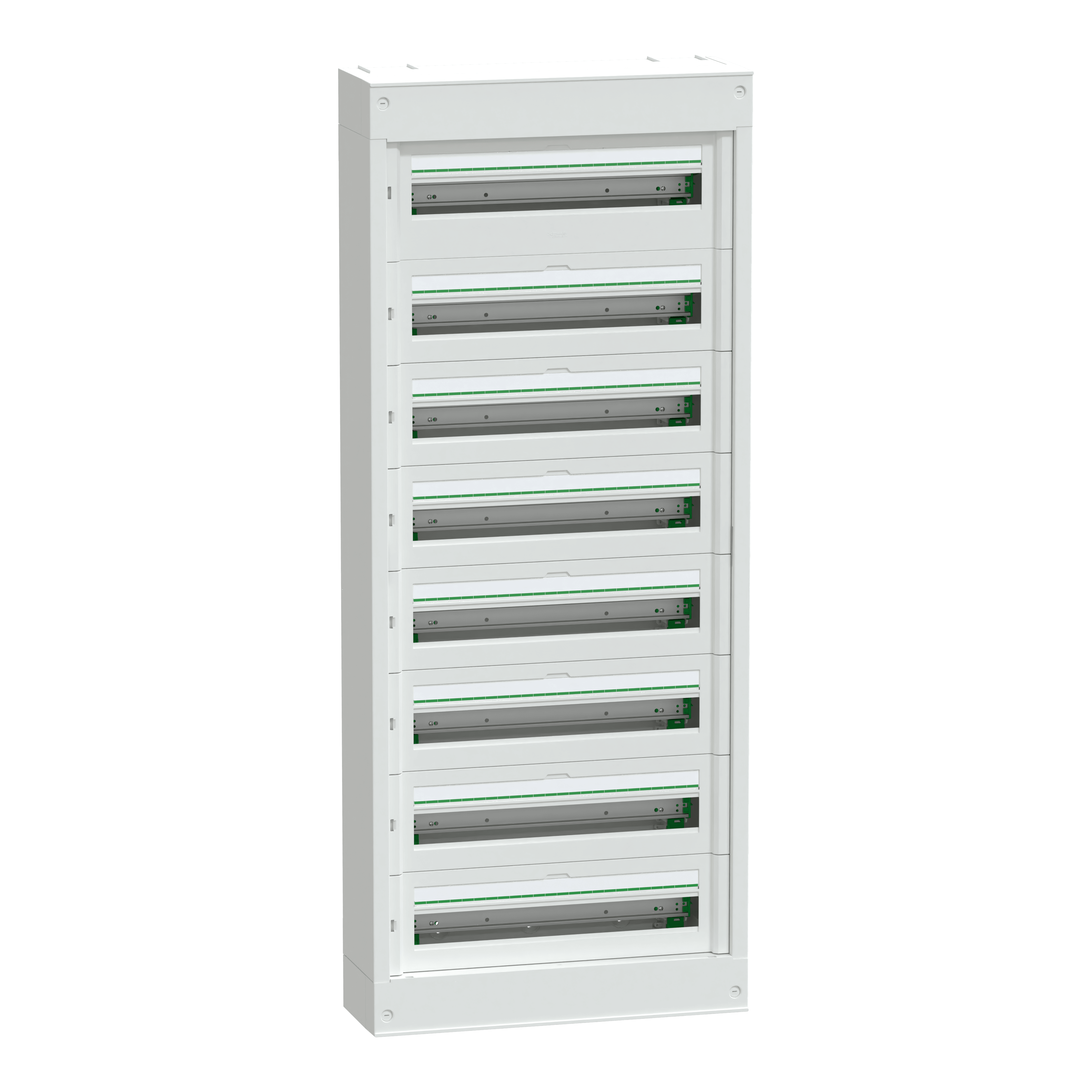 SCHNEIDER ELECTRIC - Centralino per apparecchi modulari, PrismaSeT S, parete, 8 x 24 moduli, 1 morsettiera di terra, senza porta