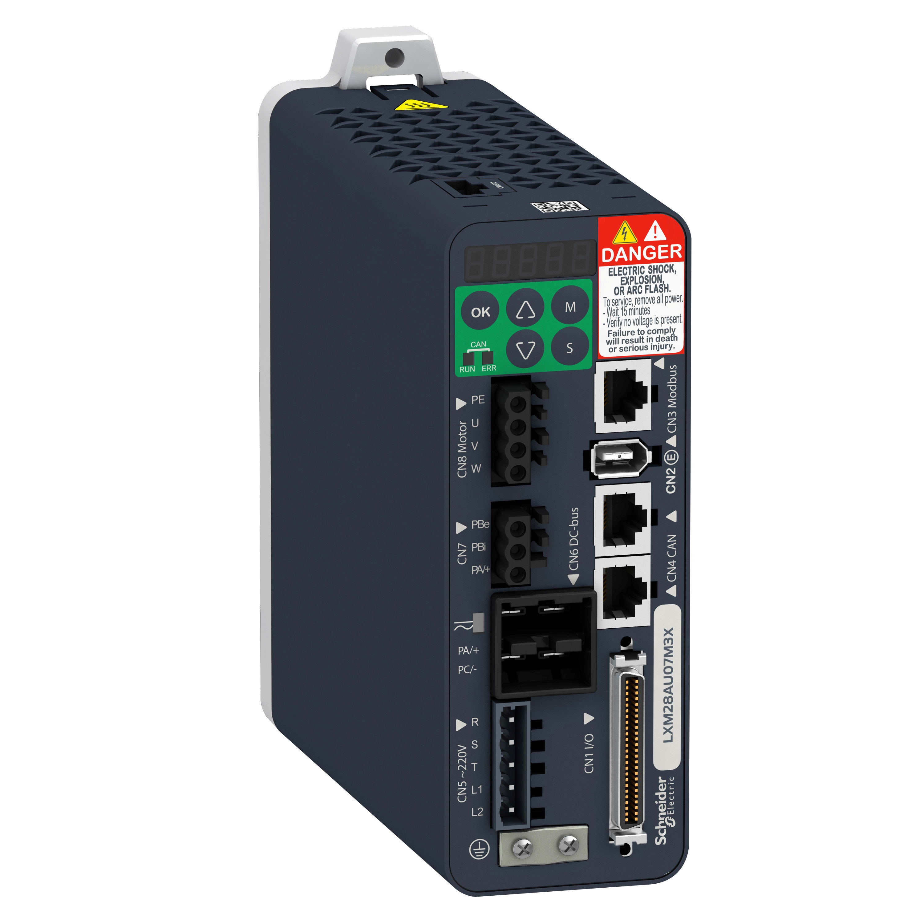 SCHNEIDER ELECTRIC - Servo Drive AC Lexium28 CanOpen CanMotion 200W 1~-3~, 200-230 Vac