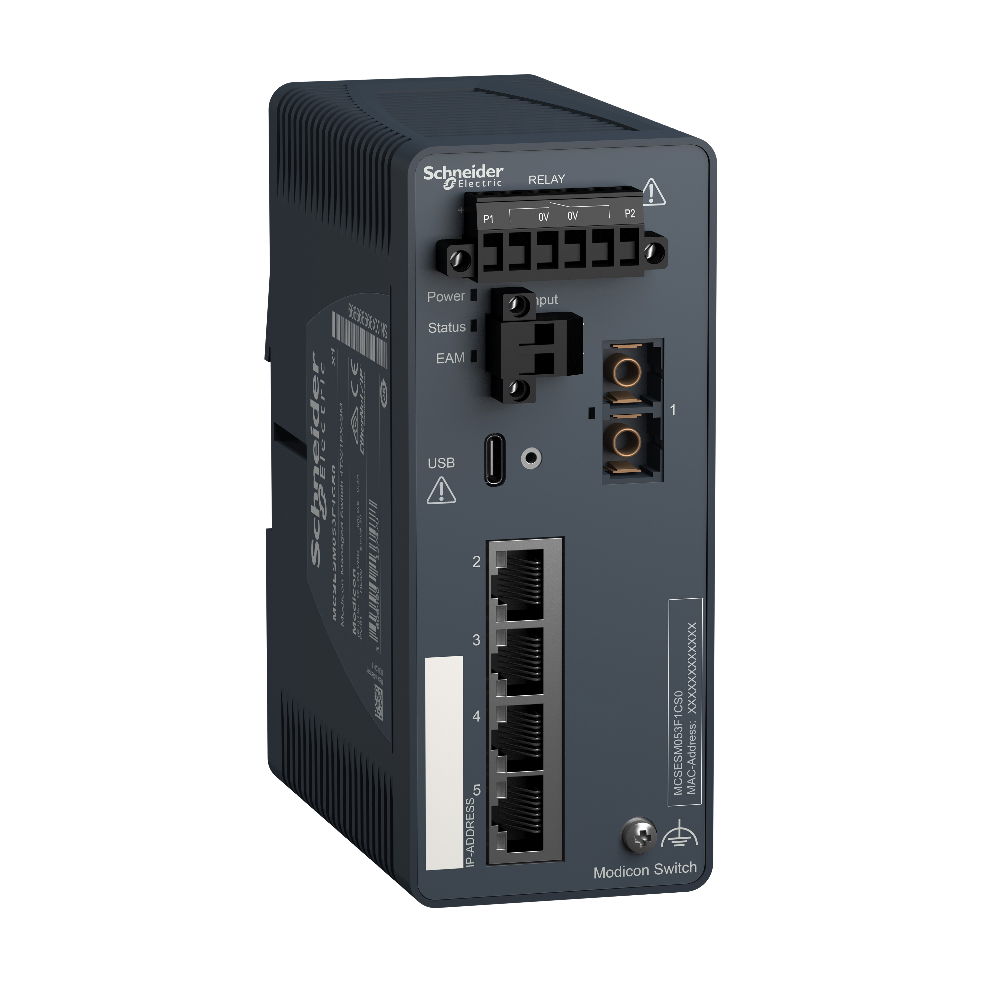 SCHNEIDER ELECTRIC - MODICON MANAGED SWITCH 4TX/1FX-SM